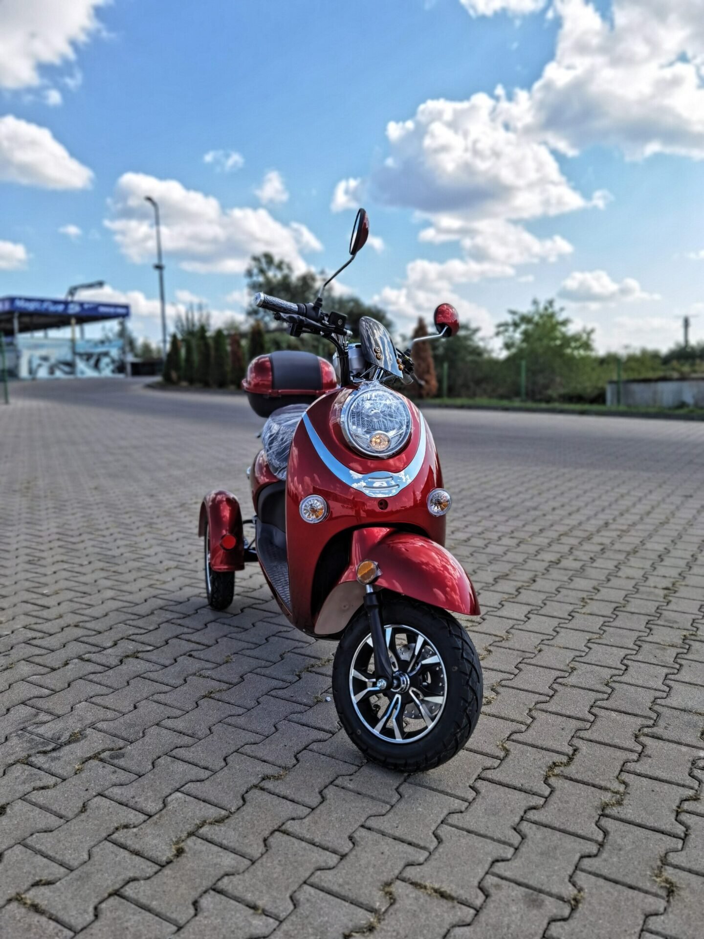 Triciclu electric 800W Thor Spyder rosu fara permis 60V20Ah 25km/h TRANSPORT GRATUIT - imagine 9