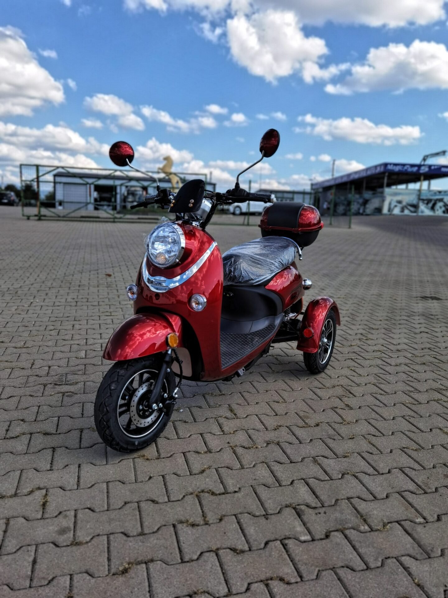 Triciclu electric 800W Thor Spyder rosu fara permis 60V20Ah 25km/h TRANSPORT GRATUIT - imagine 3