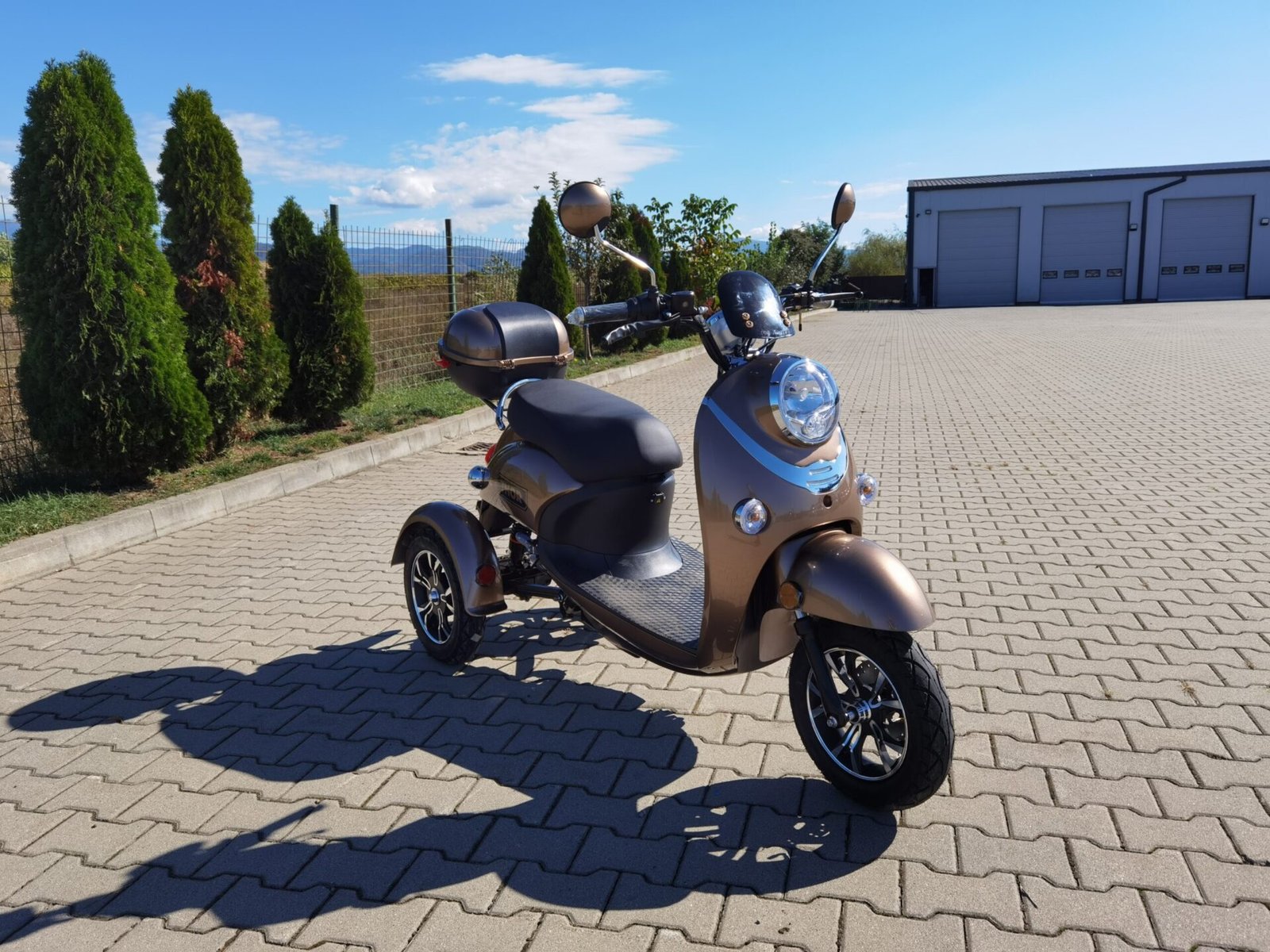 Triciclu electric 800W Thor Spyder maro fara permis 60V20Ah 25km/h TRANSPORT GRATUIT - imagine 8