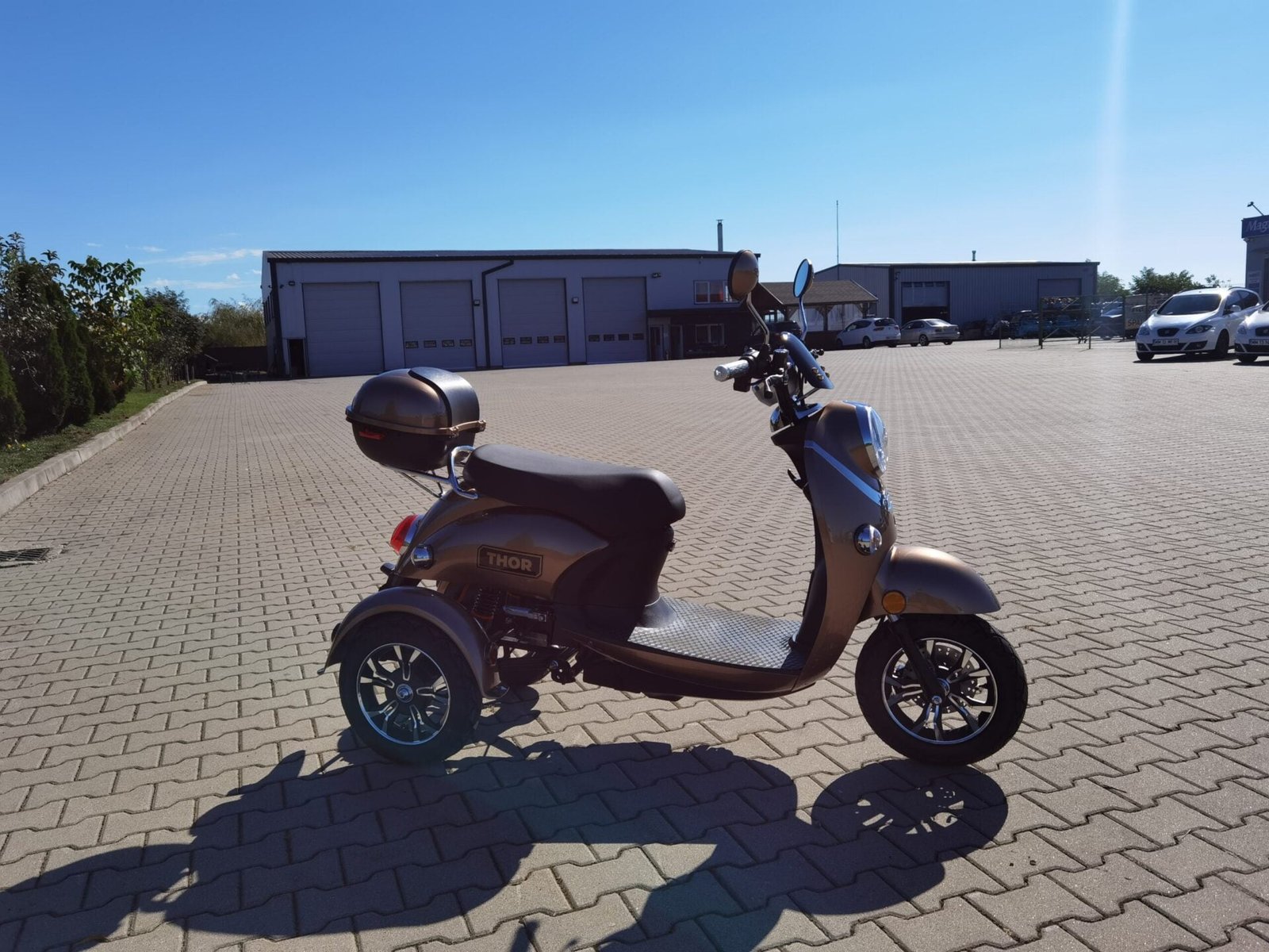 Triciclu electric 800W Thor Spyder maro fara permis 60V20Ah 25km/h TRANSPORT GRATUIT - imagine 9