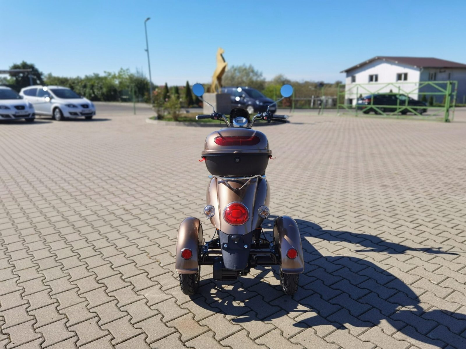 Triciclu electric 800W Thor Spyder maro fara permis 60V20Ah 25km/h TRANSPORT GRATUIT - imagine 10