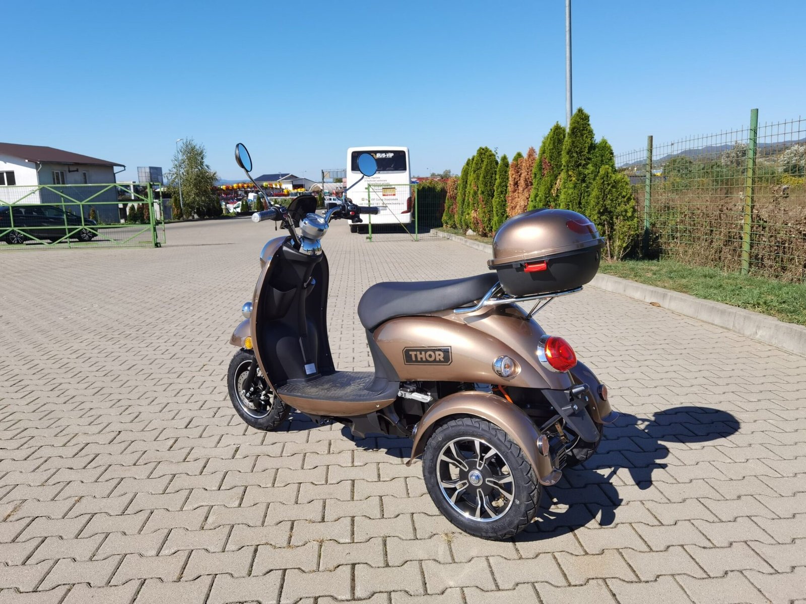 Triciclu electric 800W Thor Spyder maro fara permis 60V20Ah 25km/h TRANSPORT GRATUIT - imagine 11