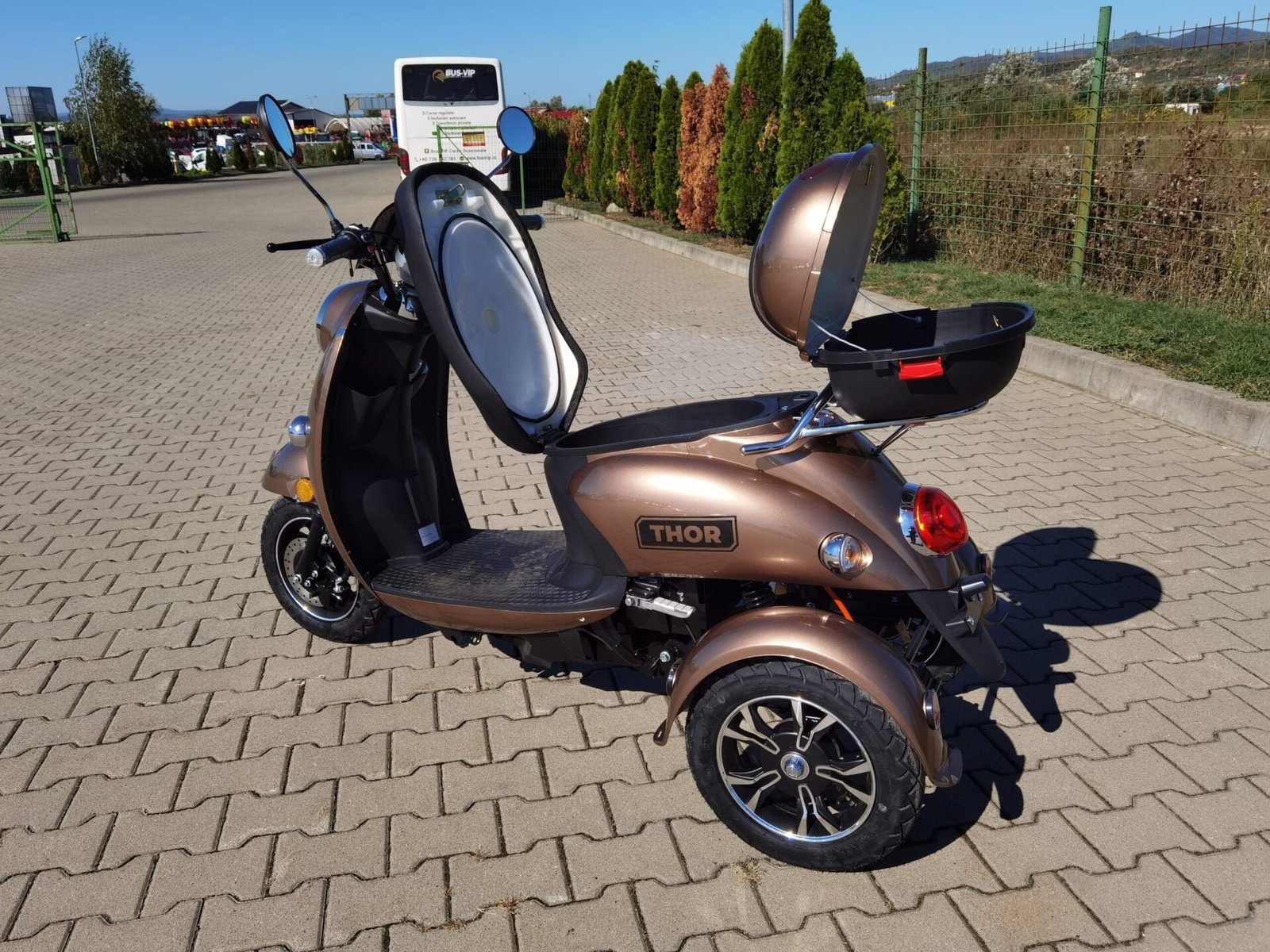 Triciclu electric 800W Thor Spyder maro fara permis 60V20Ah 25km/h TRANSPORT GRATUIT - imagine 15