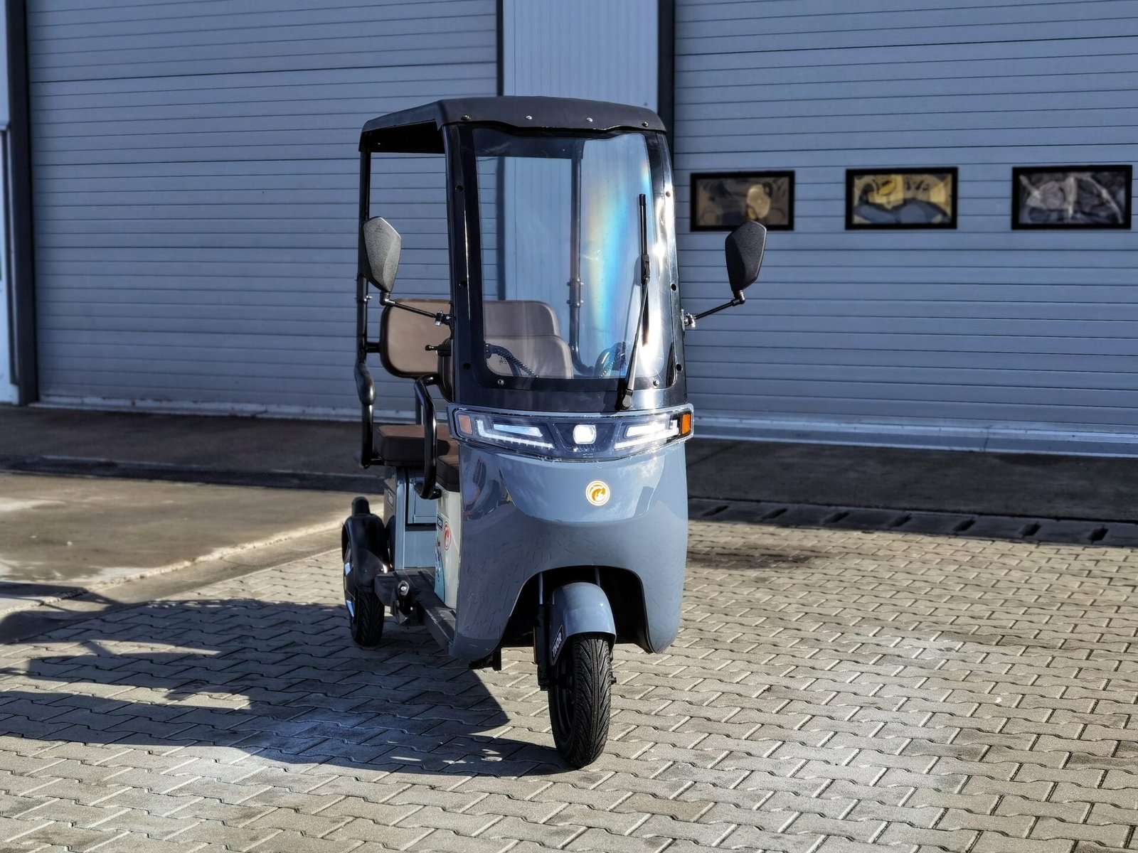Triciclu electric 1000W Thor CHALLENGER gri fara permis 60V20Ah 25km/h TRANSPORT GRATUIT - imagine 4