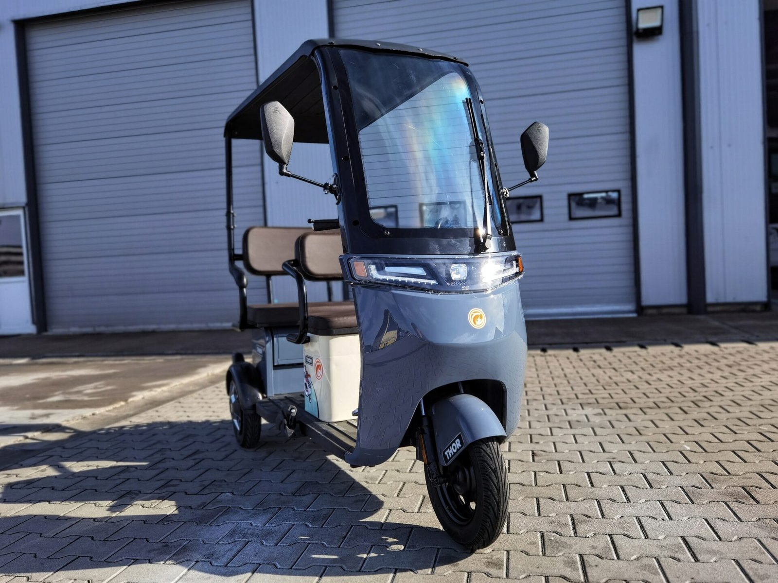 Triciclu electric 1000W Thor CHALLENGER gri fara permis 60V20Ah 25km/h TRANSPORT GRATUIT - imagine 17