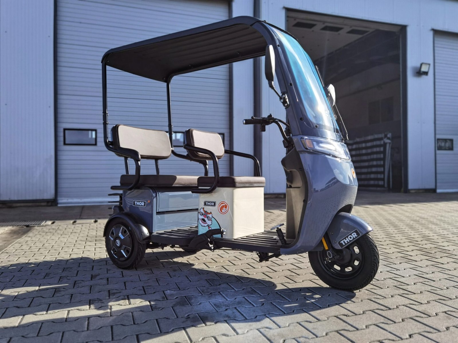 Triciclu electric 1000W Thor CHALLENGER gri fara permis 60V20Ah 25km/h TRANSPORT GRATUIT - imagine 29