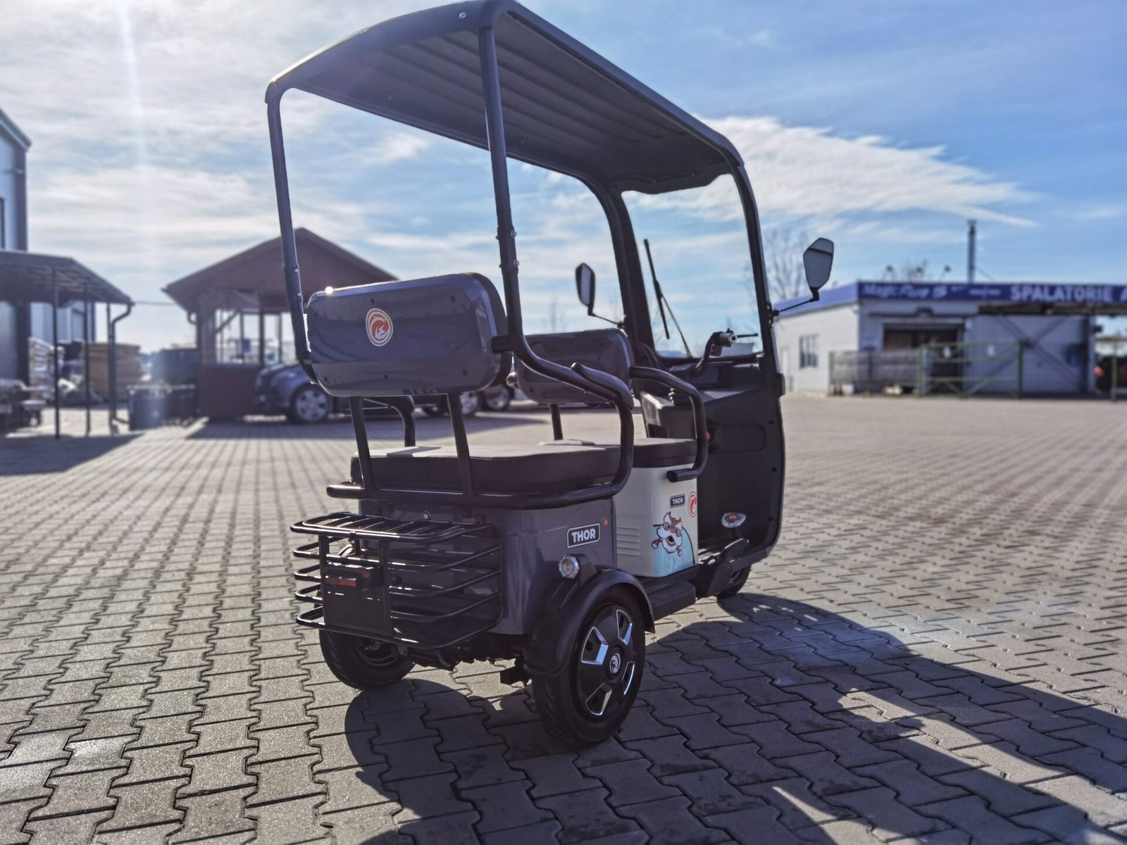 Triciclu electric 1000W Thor CHALLENGER gri fara permis 60V20Ah 25km/h TRANSPORT GRATUIT - imagine 30