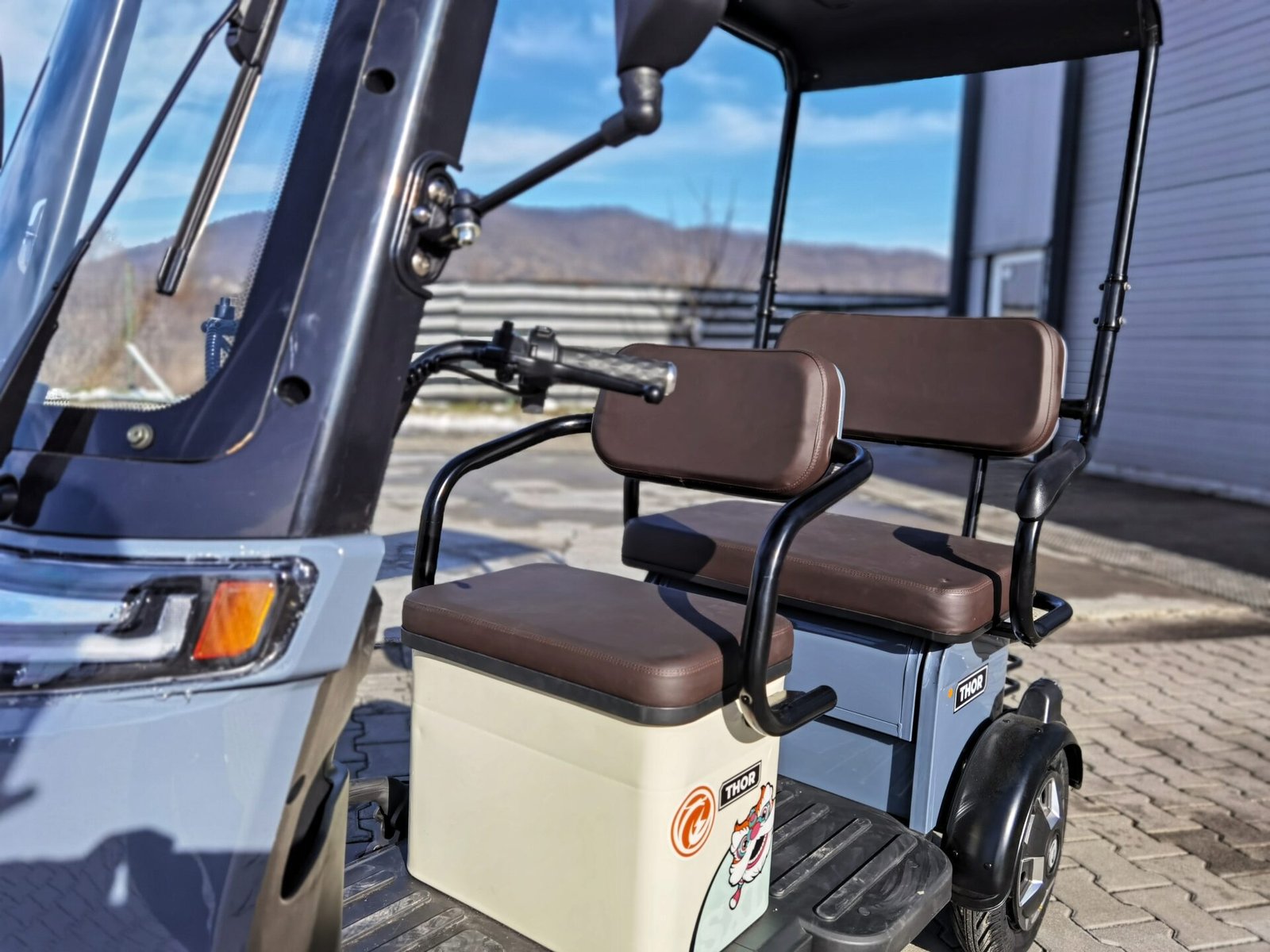 Triciclu electric 1000W Thor CHALLENGER gri fara permis 60V20Ah 25km/h TRANSPORT GRATUIT - imagine 33