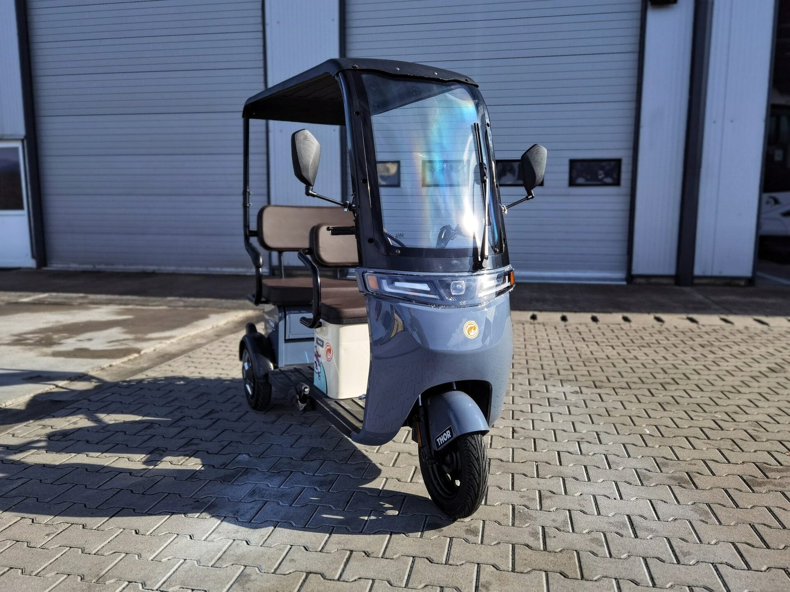 Triciclu electric 1000W Thor CHALLENGER gri fara permis 60V20Ah 25km/h TRANSPORT GRATUIT - imagine 34