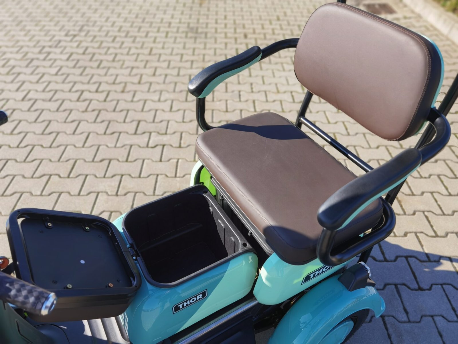 Triciclu electric 1000W Thor PANDA fara permis 60V20Ah 25km/h TRANSPORT GRATUIT - imagine 13