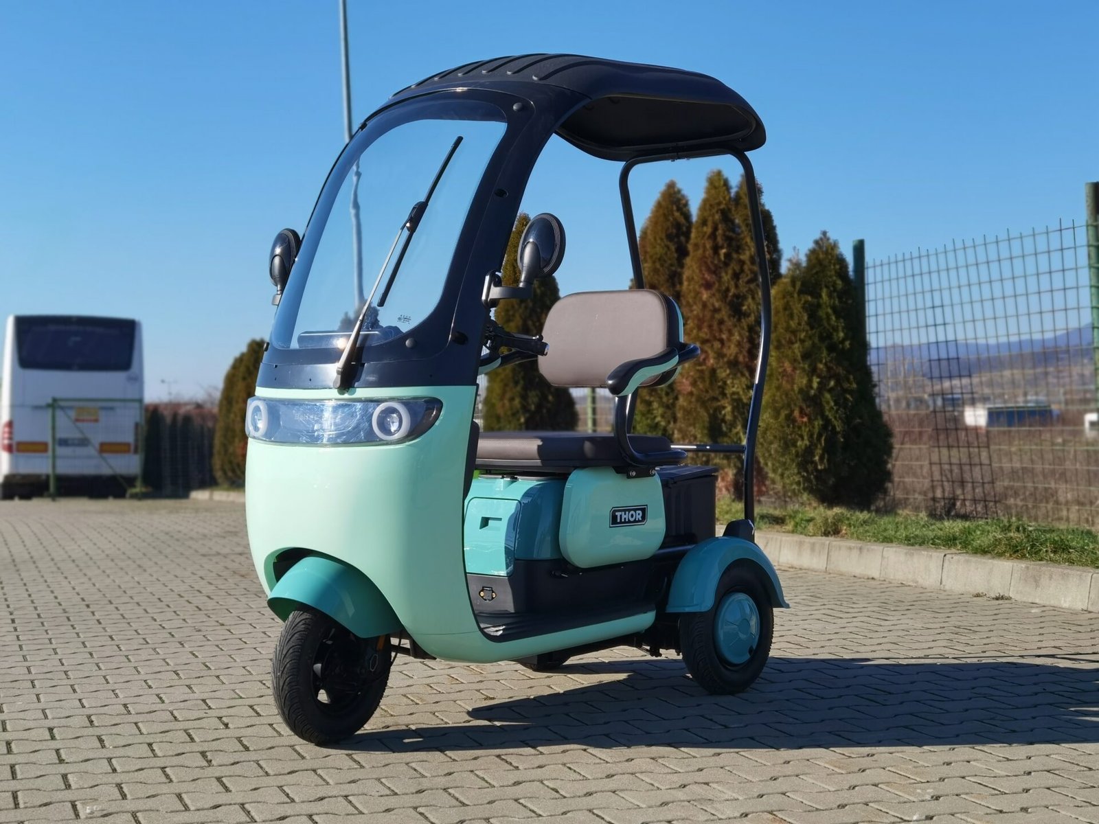 Triciclu electric 1000W Thor PANDA fara permis 60V20Ah 25km/h TRANSPORT GRATUIT - imagine 16