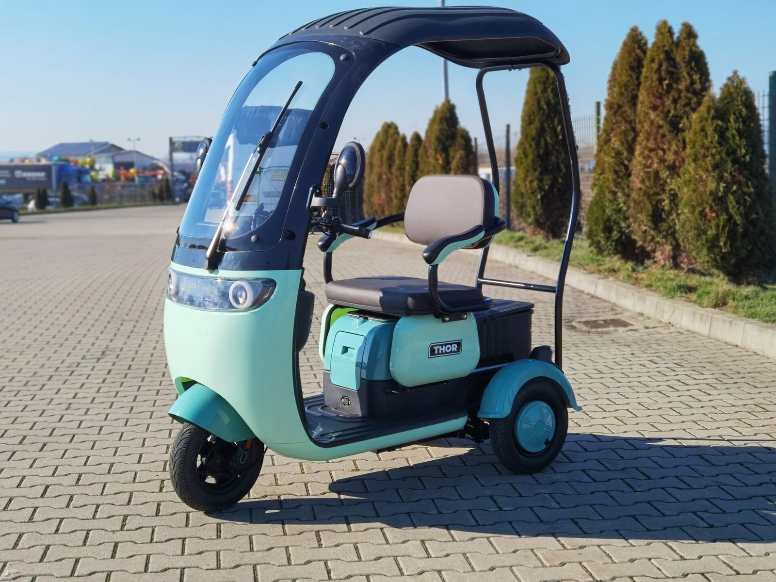 Triciclu electric 1000W Thor PANDA fara permis 60V20Ah 25km/h TRANSPORT GRATUIT - imagine 25