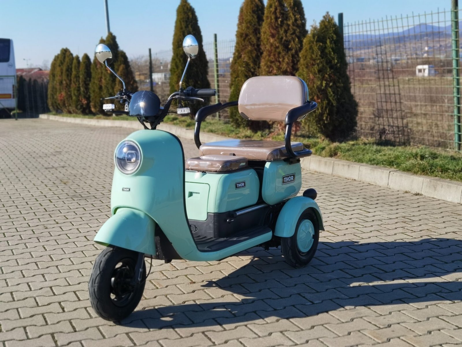 Triciclu electric 1000W Thor SLIDING fara permis 60V20Ah 25km/h TRANSPORT GRATUIT - imagine 2