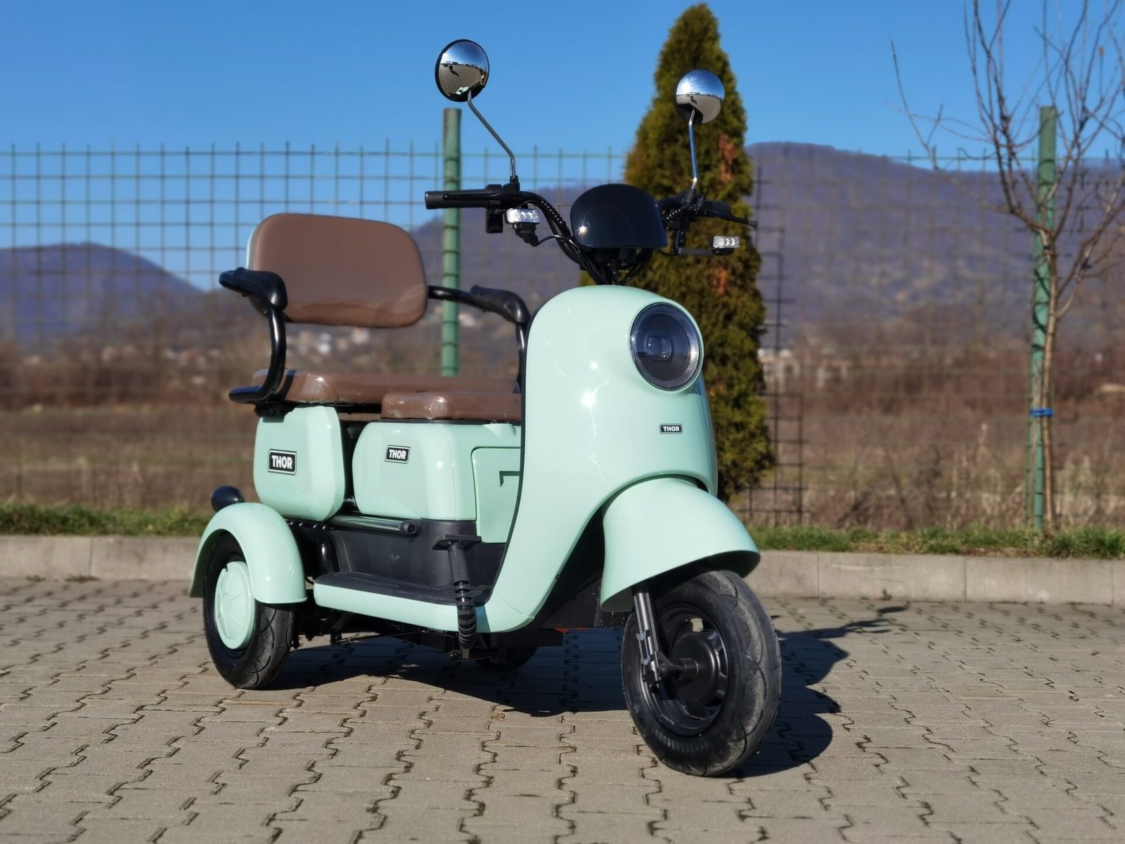 Triciclu electric 1000W Thor SLIDING fara permis 60V20Ah 25km/h TRANSPORT GRATUIT - imagine 21