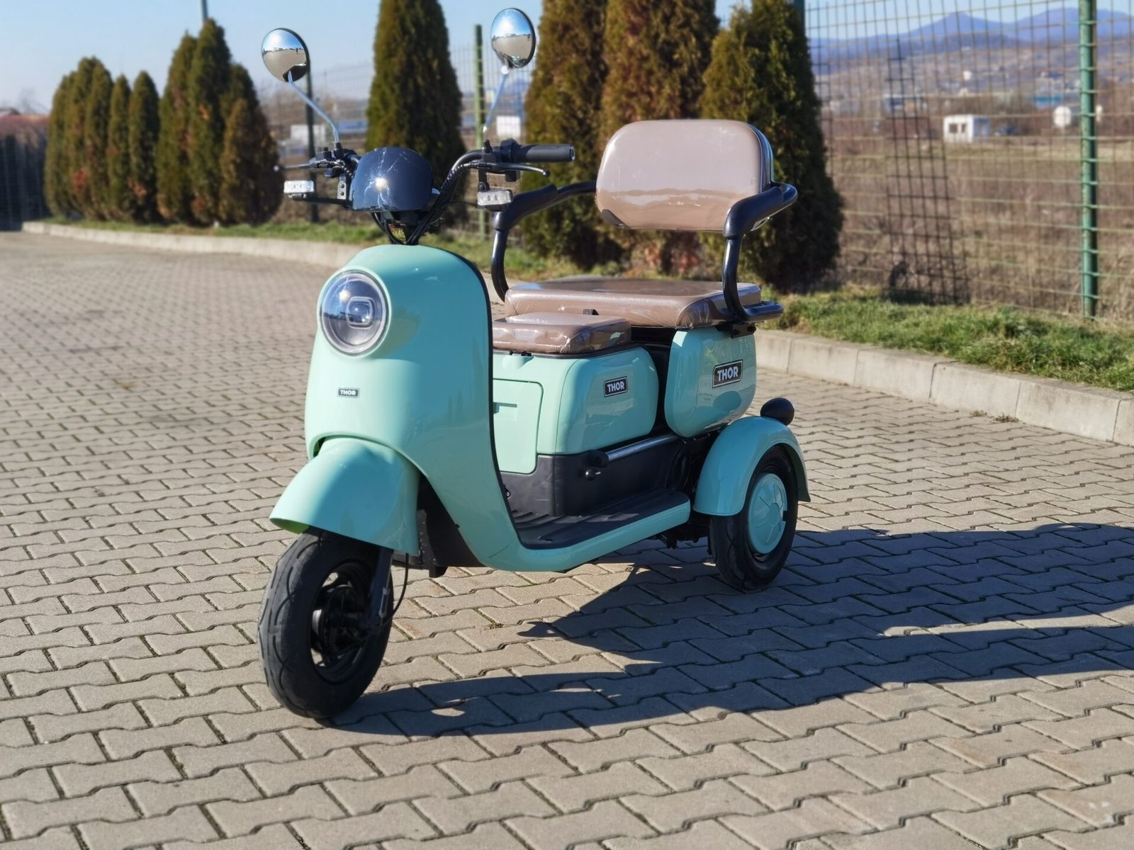 Triciclu electric 1000W Thor SLIDING fara permis 60V20Ah 25km/h TRANSPORT GRATUIT - imagine 4