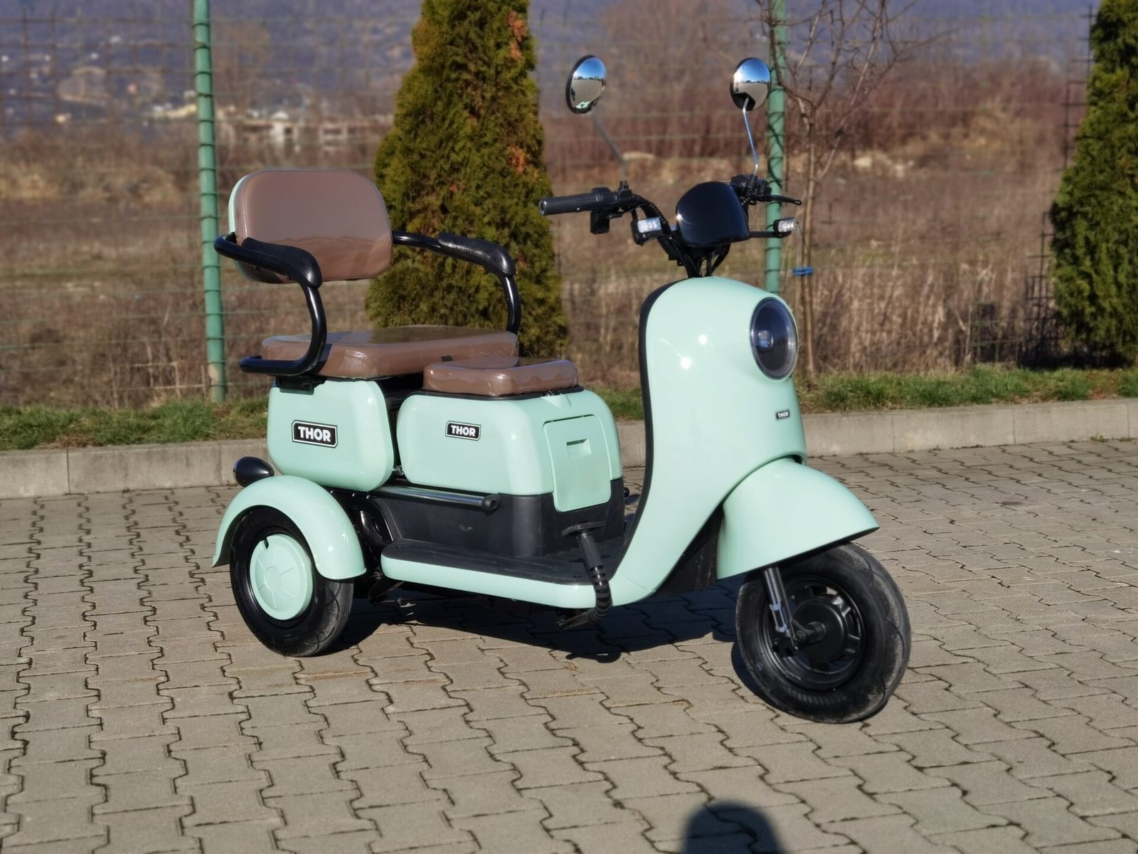 Triciclu electric 1000W Thor SLIDING fara permis 60V20Ah 25km/h TRANSPORT GRATUIT - imagine 5