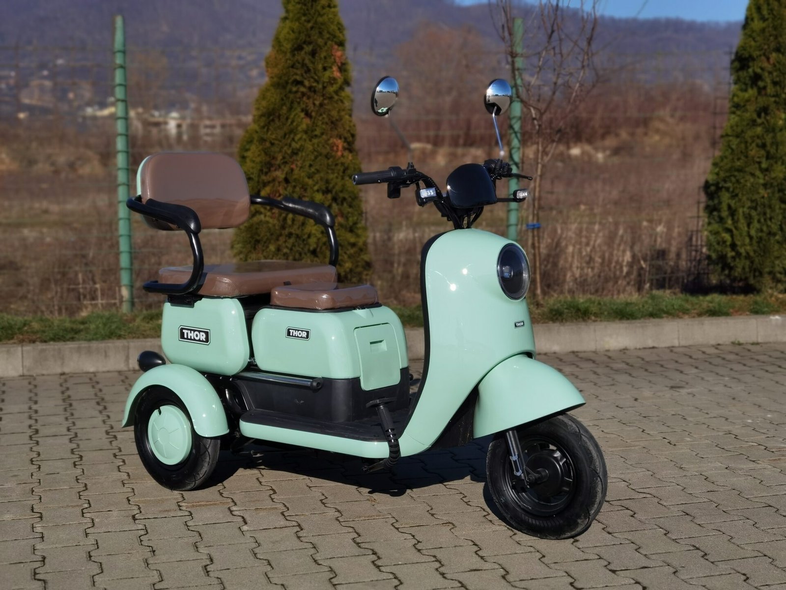 Triciclu electric 1000W Thor SLIDING fara permis 60V20Ah 25km/h TRANSPORT GRATUIT - imagine 23
