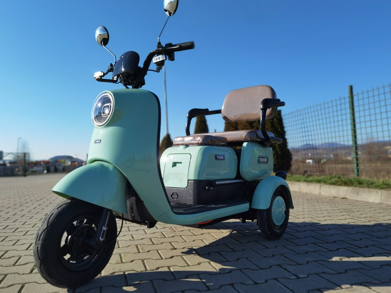 Triciclu electric 1000W Thor SLIDING fara permis 60V20Ah 25km/h TRANSPORT GRATUIT - imagine 12