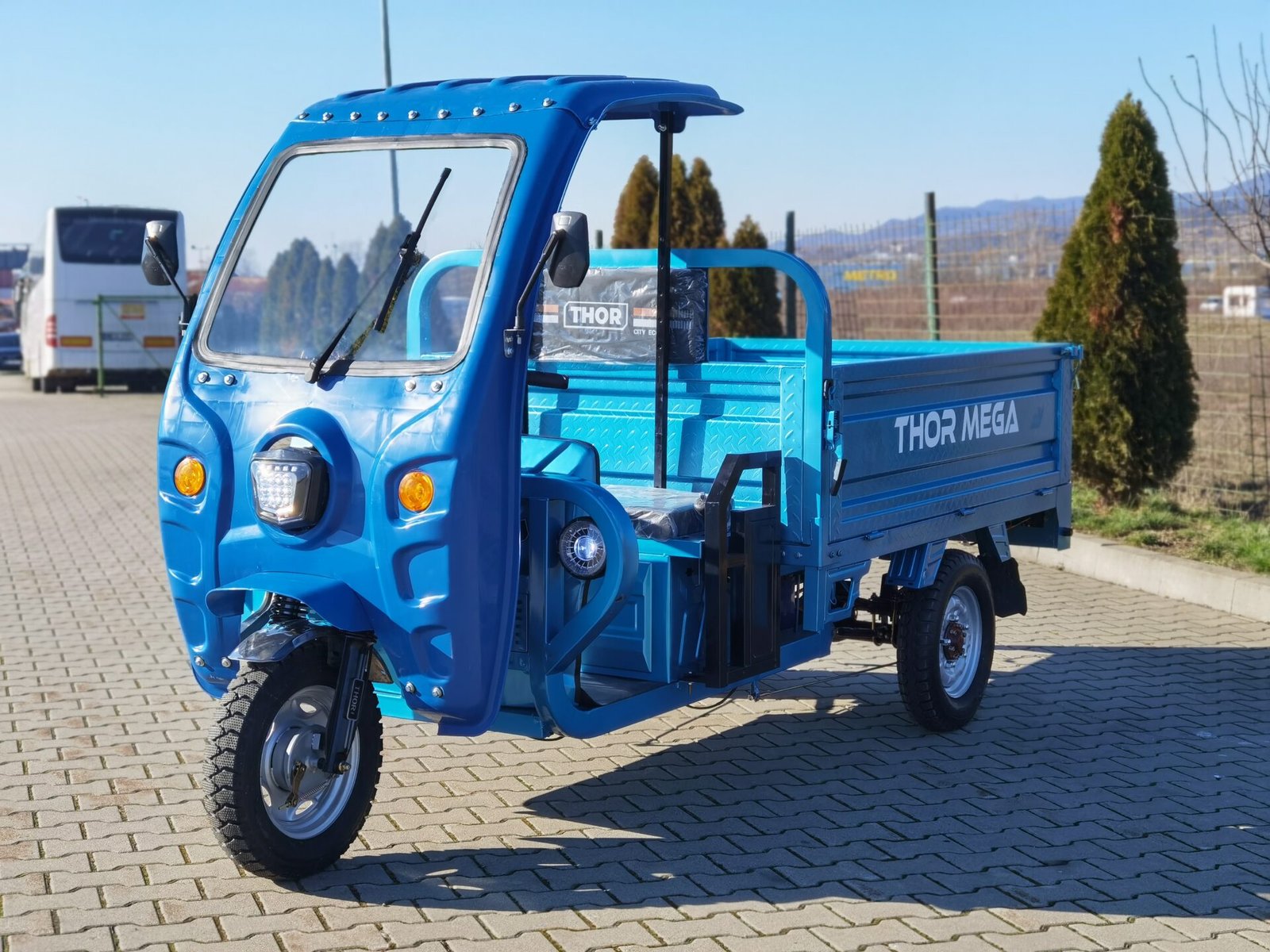 Triciclu electric 1500W Thor MEGA Plus fara permis 60V58Ah 25km/h TRANSPORT GRATUIT - imagine 3