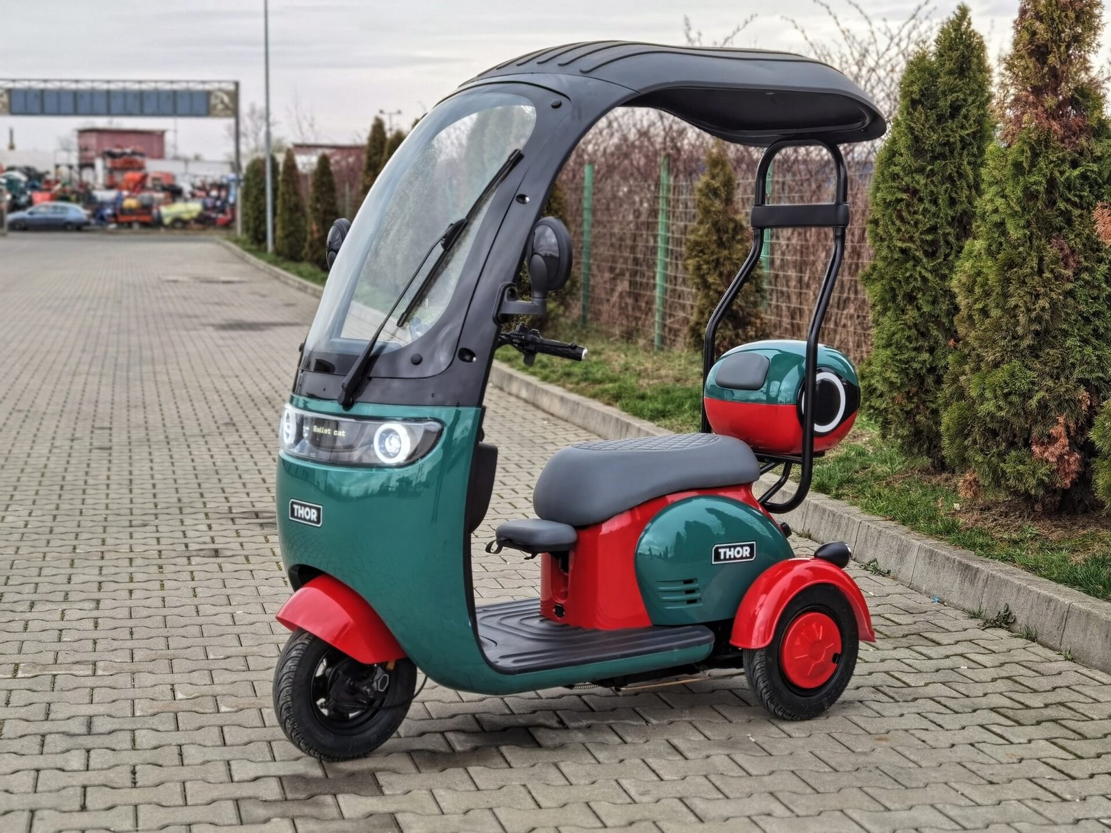 Triciclu electric 1000W Thor ELEGANCE fara permis 60V20Ah 25km/h TRANSPORT GRATUIT - imagine 8