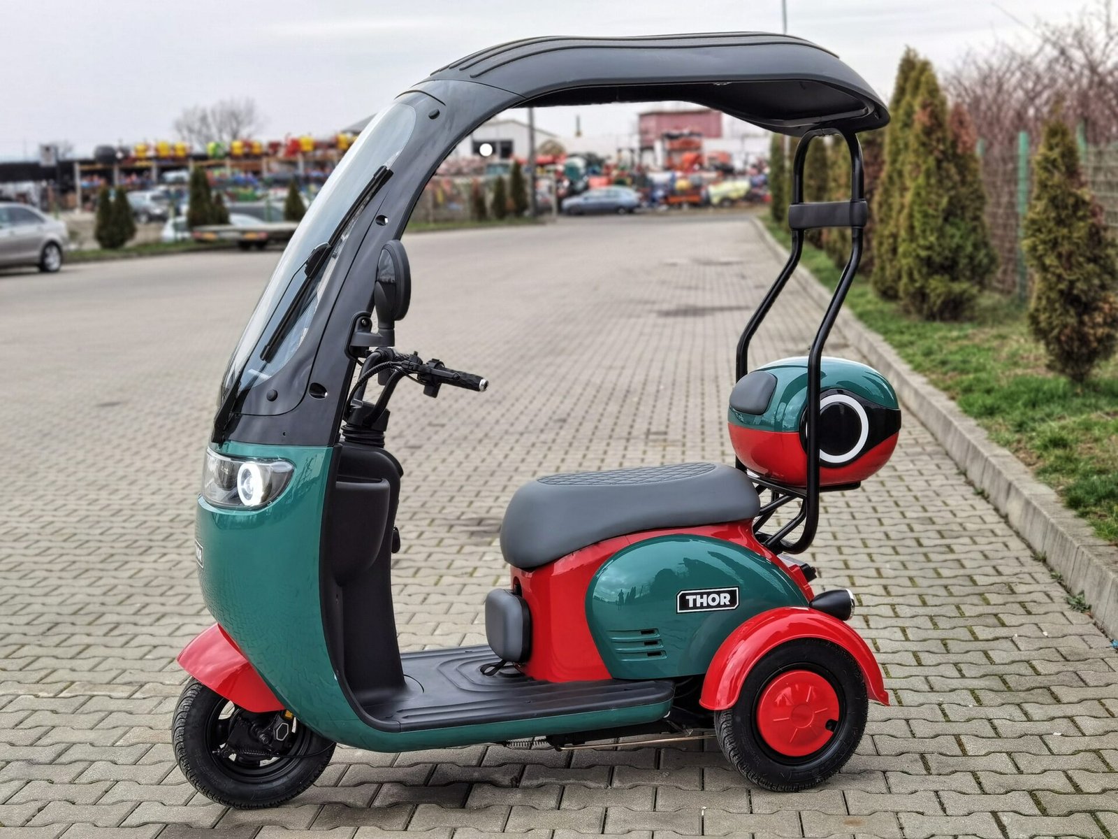 Triciclu electric 1000W Thor ELEGANCE fara permis 60V20Ah 25km/h TRANSPORT GRATUIT - imagine 10