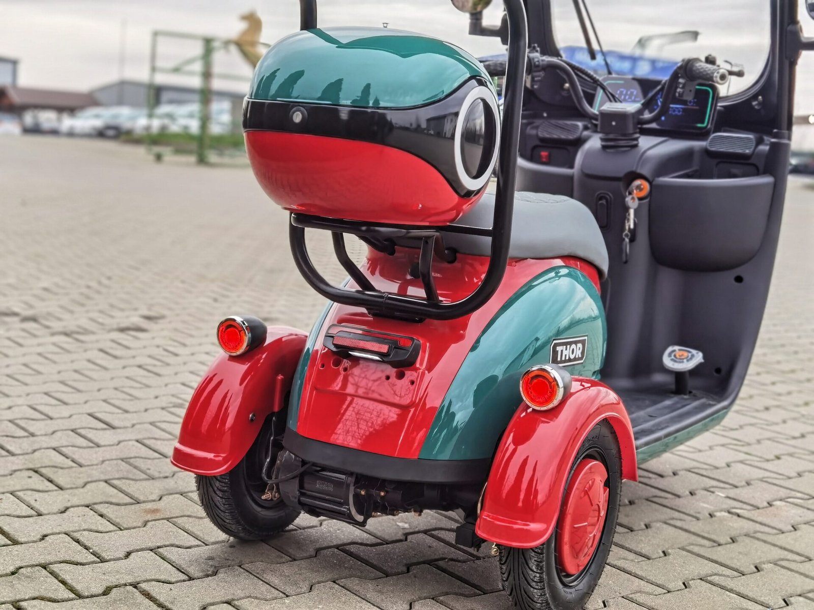 Triciclu electric 1000W Thor ELEGANCE fara permis 60V20Ah 25km/h TRANSPORT GRATUIT - imagine 12
