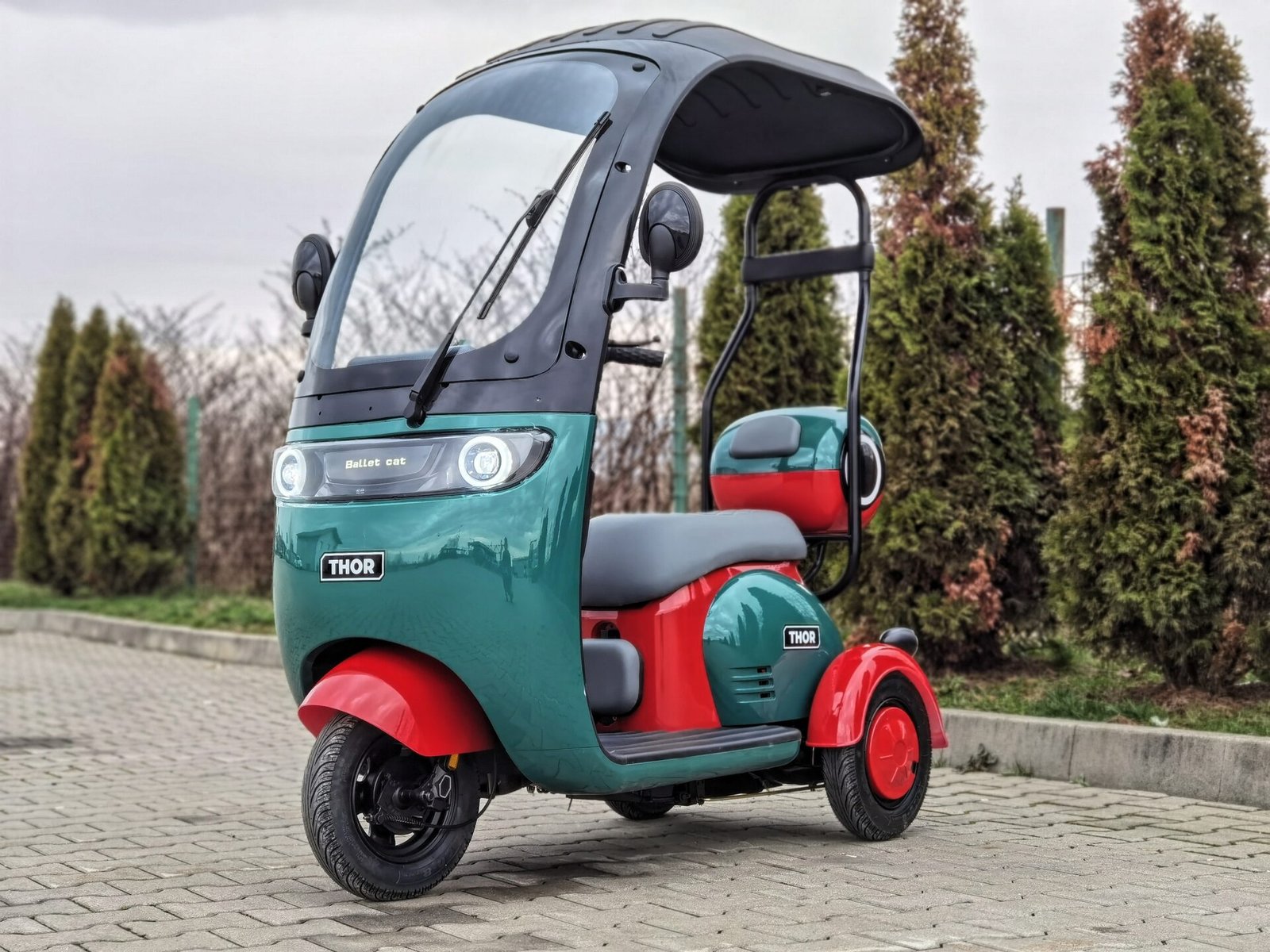 Triciclu electric 1000W Thor ELEGANCE fara permis 60V20Ah 25km/h TRANSPORT GRATUIT - imagine 19