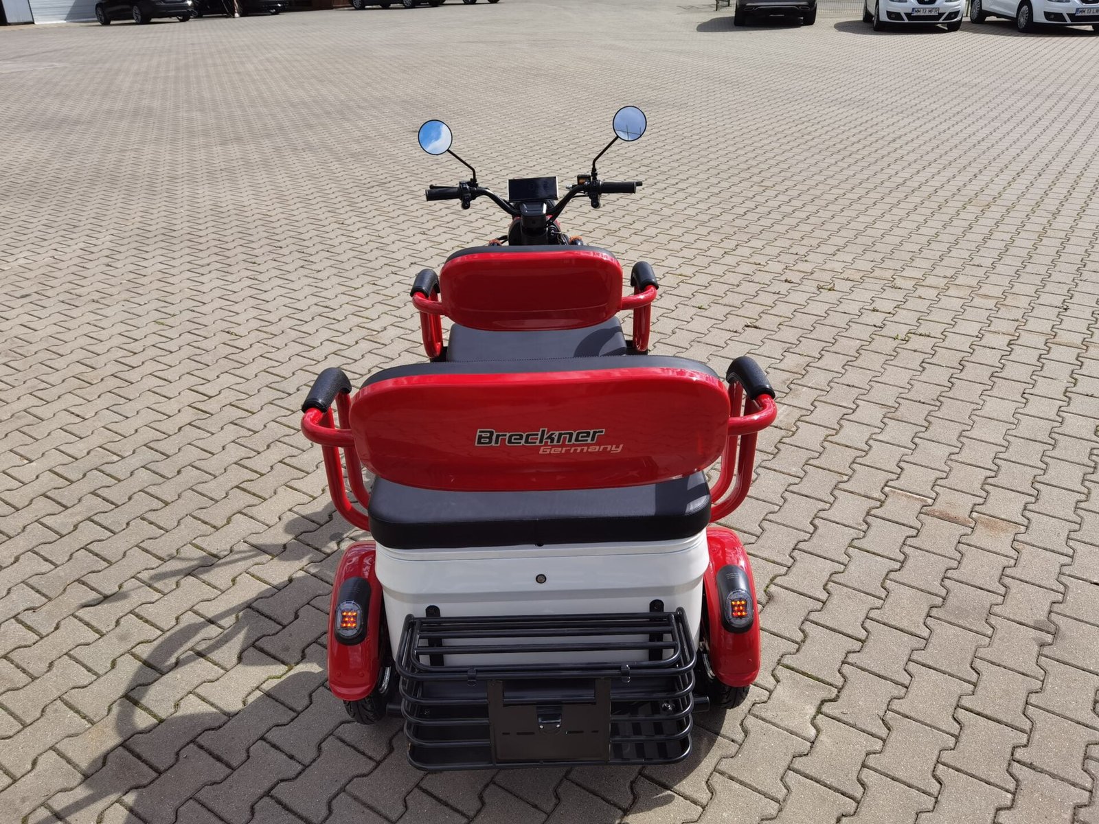 Triciclu electric 1000W Breckner TRAVEL rosu fara permis 60V20Ah 25km/h TRANSPORT GRATUIT - imagine 15