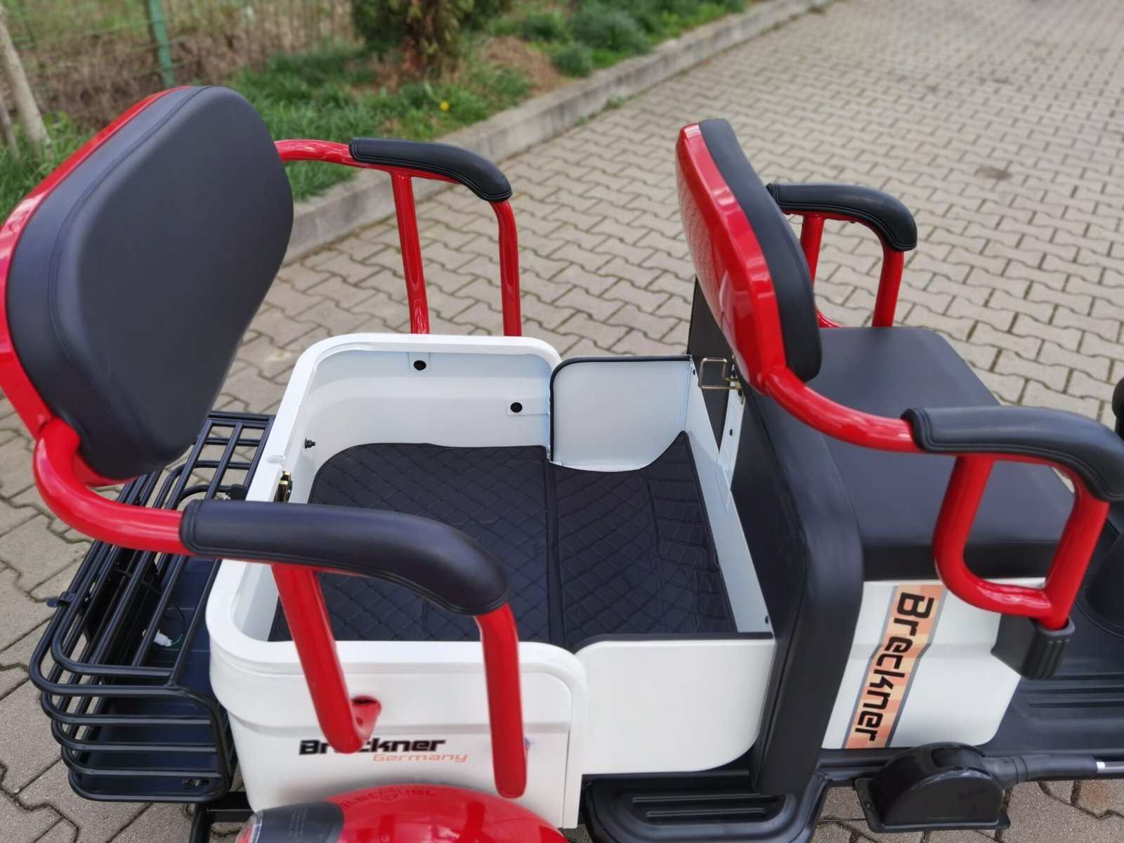 Triciclu electric 1000W Breckner TRAVEL rosu fara permis 60V20Ah 25km/h TRANSPORT GRATUIT - imagine 18