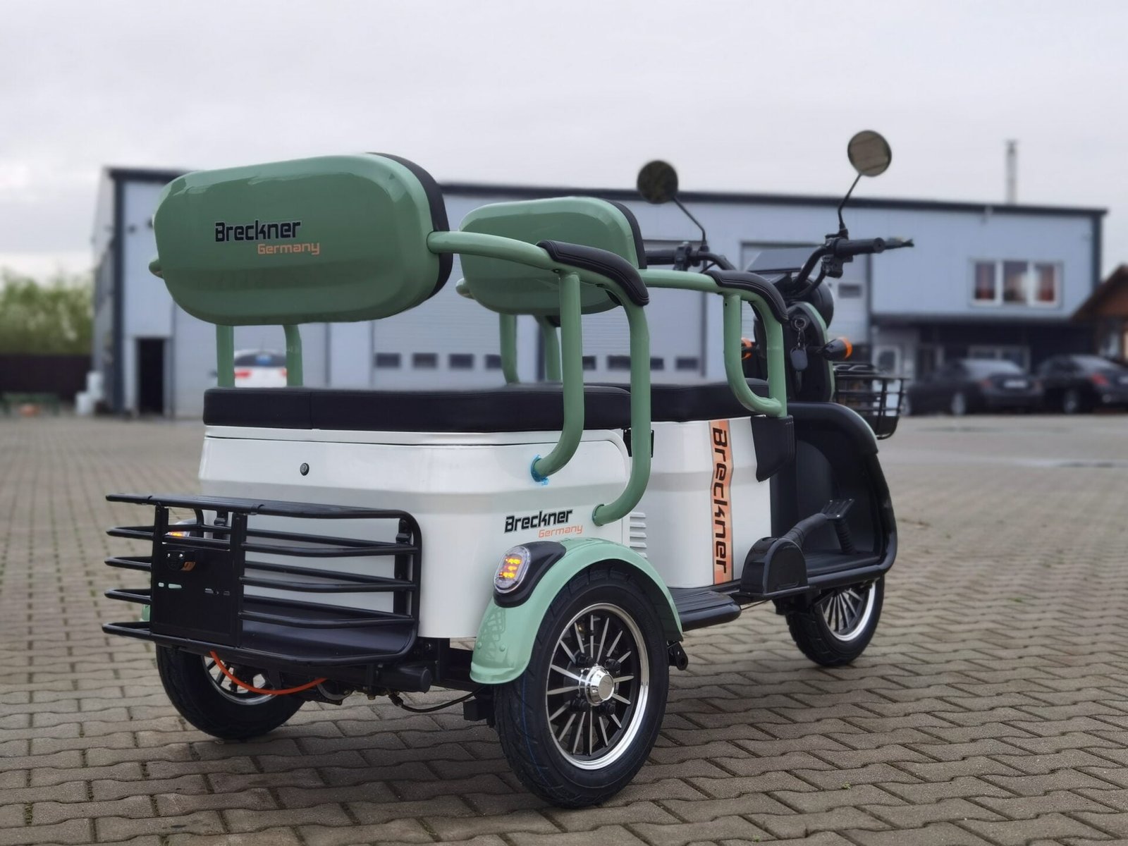 Triciclu electric 1000W Breckner TRAVEL verde fara permis 60V20Ah 25km/h TRANSPORT GRATUIT - imagine 9