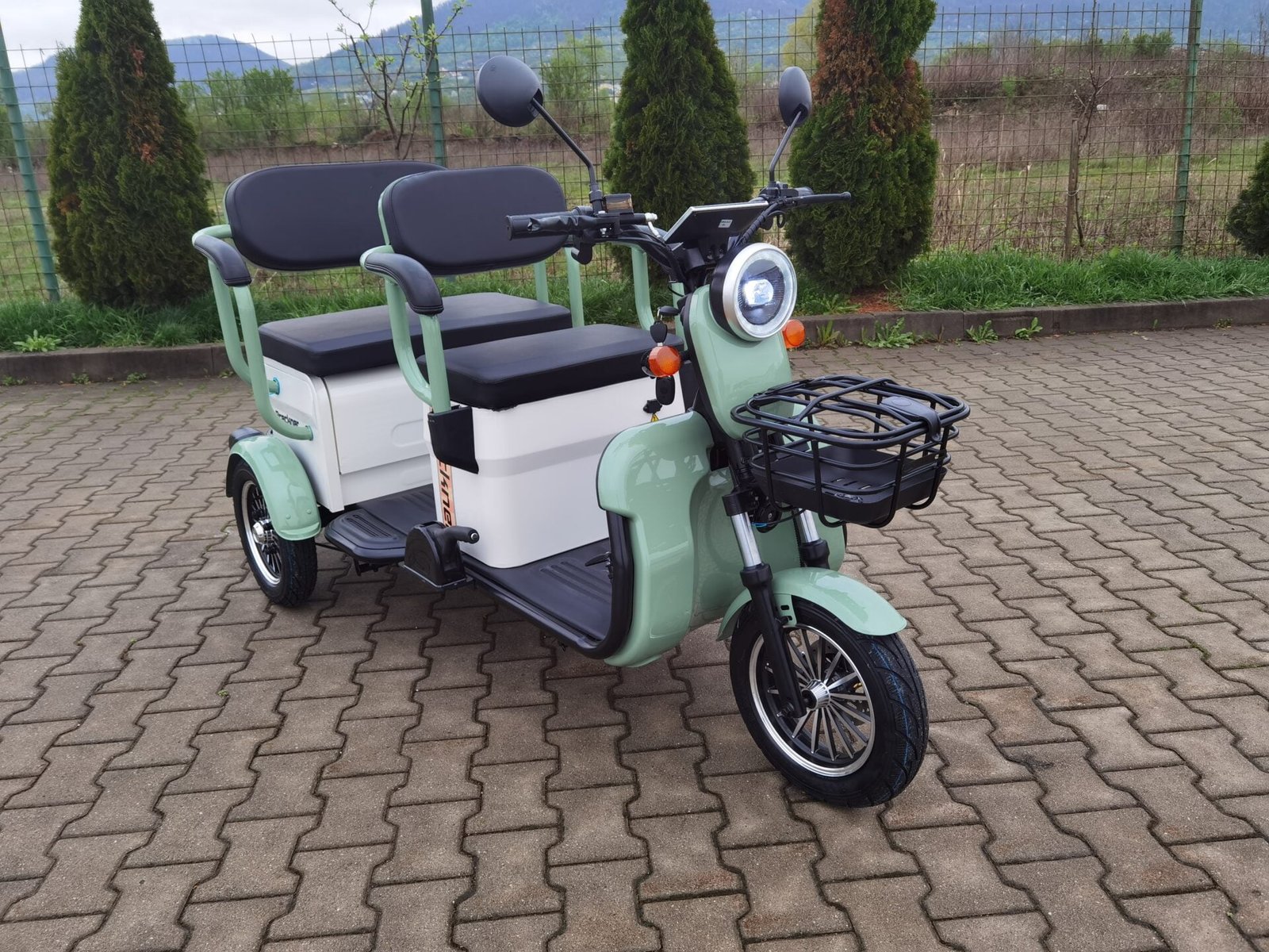 Triciclu electric 1000W Breckner TRAVEL verde fara permis 60V20Ah 25km/h TRANSPORT GRATUIT - imagine 15