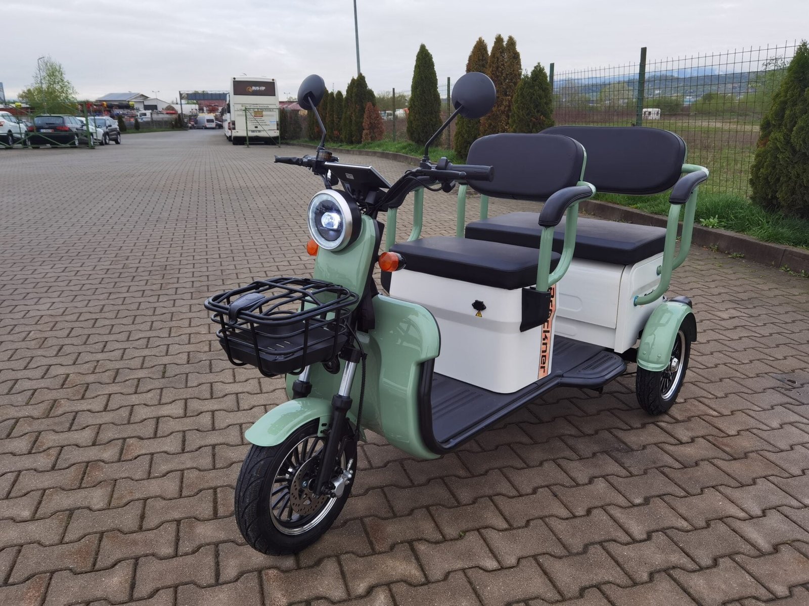 Triciclu electric 1000W Breckner TRAVEL verde fara permis 60V20Ah 25km/h TRANSPORT GRATUIT - imagine 16