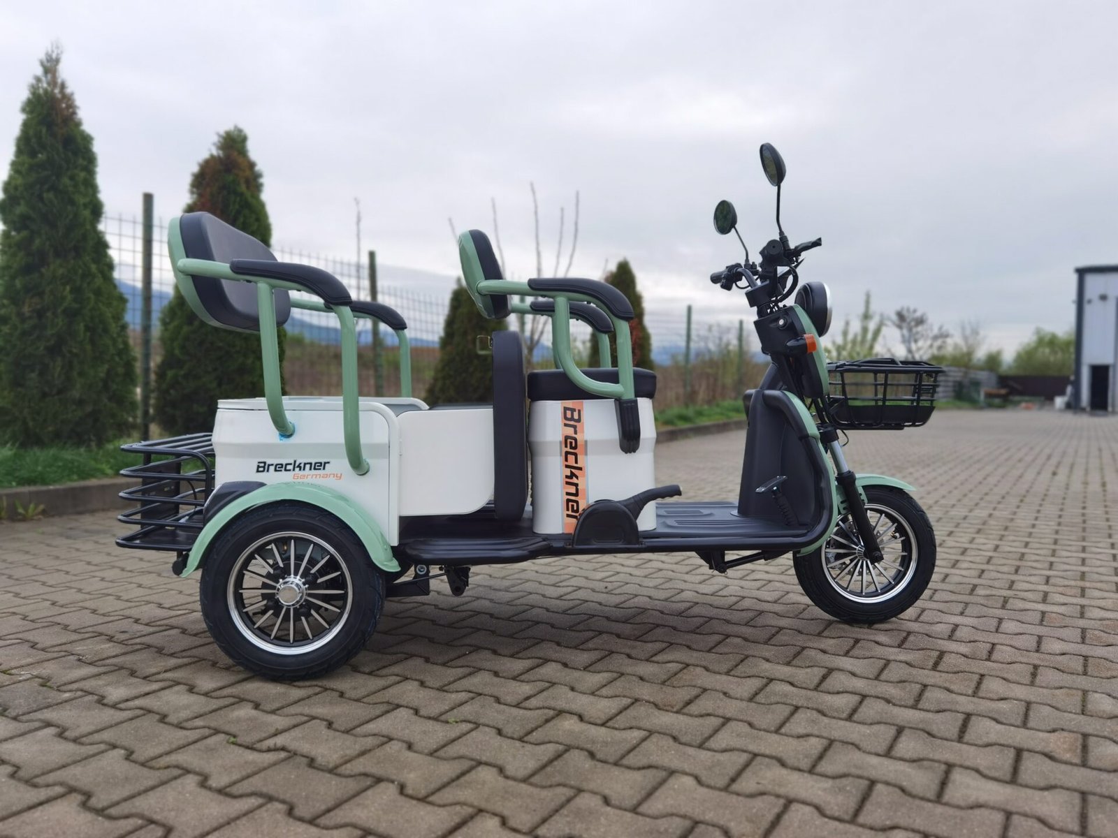 Triciclu electric 1000W Breckner TRAVEL verde fara permis 60V20Ah 25km/h TRANSPORT GRATUIT - imagine 21