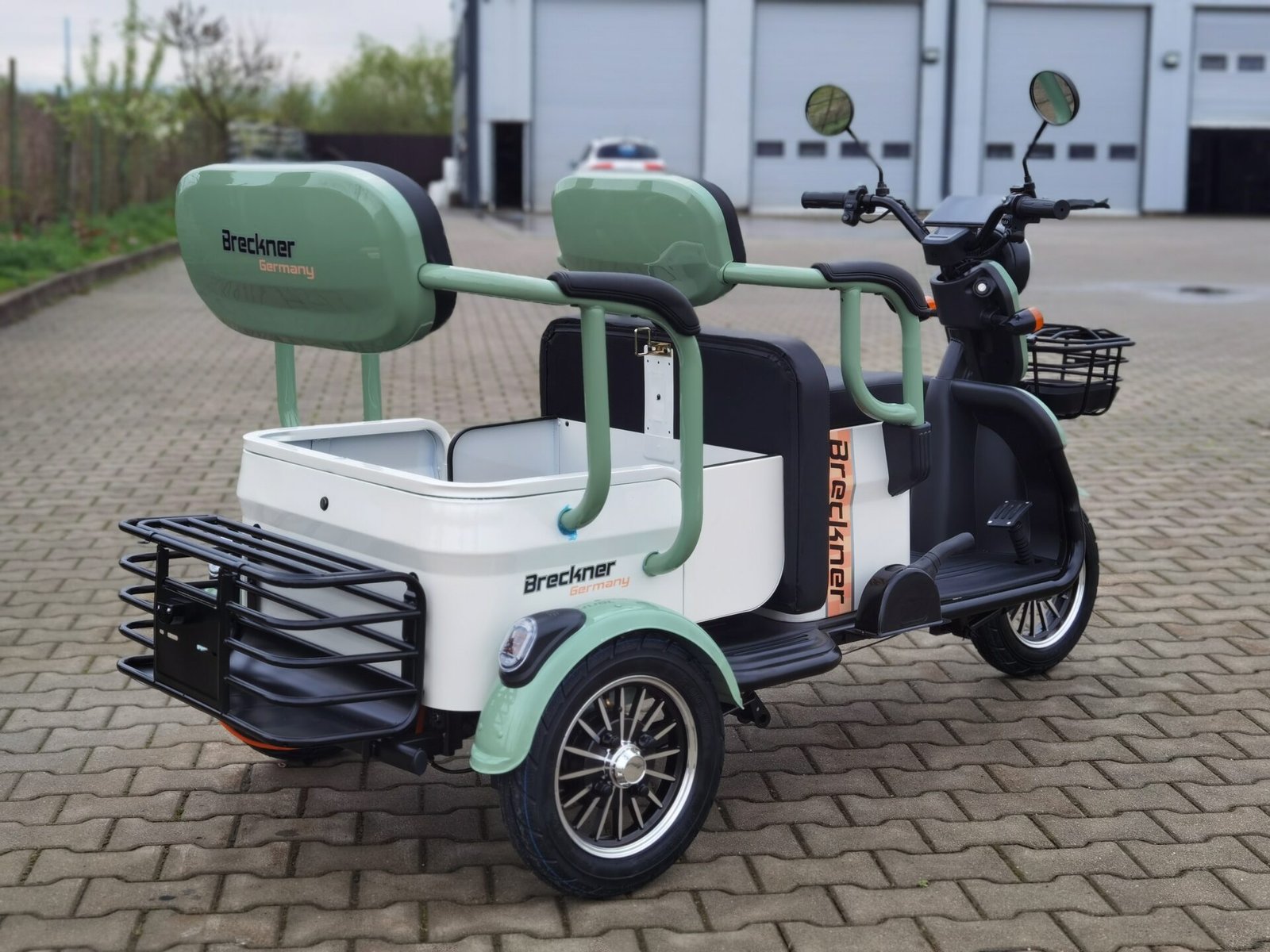 Triciclu electric 1000W Breckner TRAVEL verde fara permis 60V20Ah 25km/h TRANSPORT GRATUIT - imagine 22