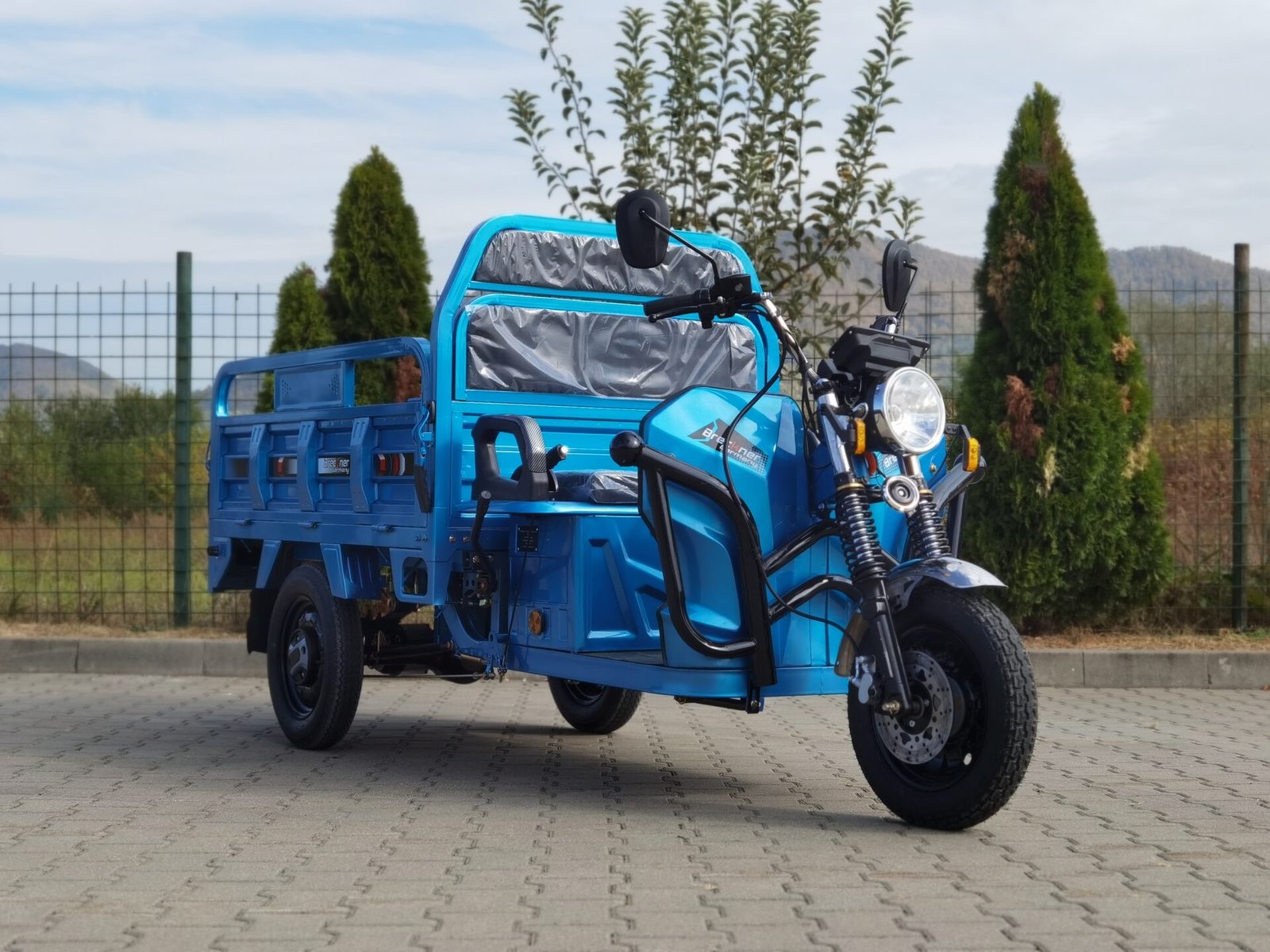 Triciclu electric 3000W Breckner MODEL-T cu permis 72V32Ah 45km/h TRANSPORT GRATUIT - imagine 24