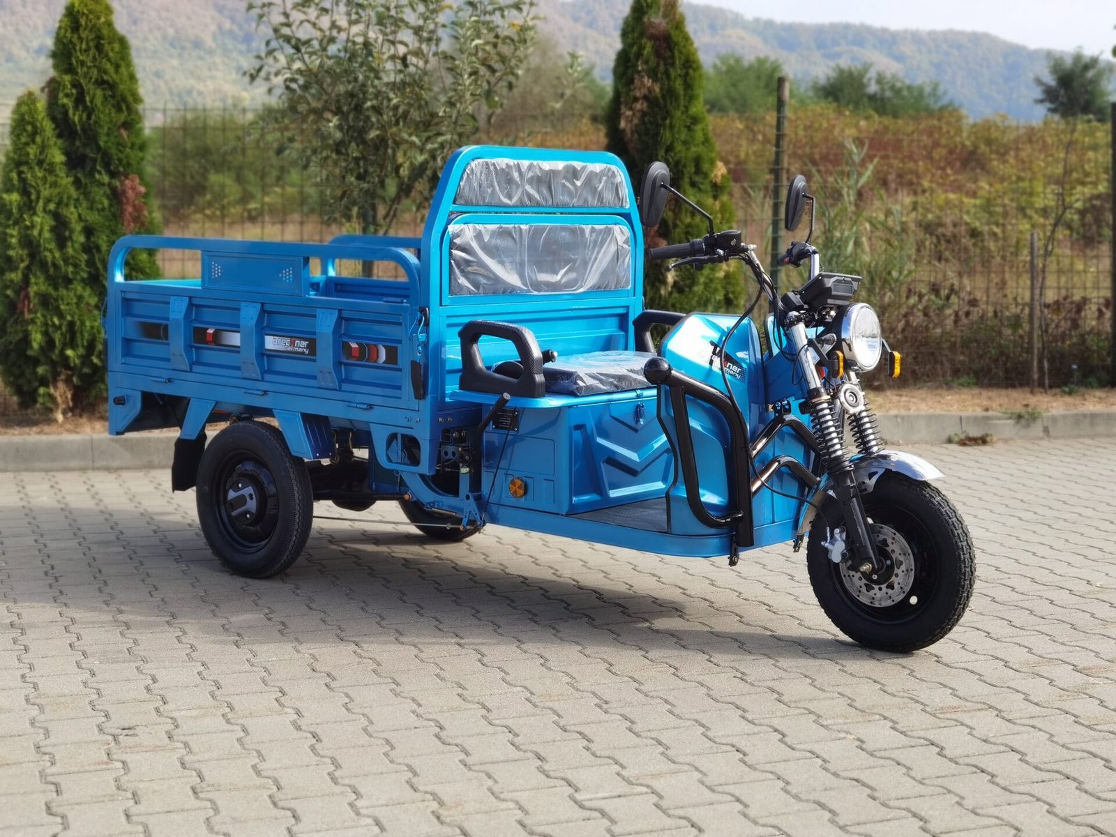 Triciclu electric 3000W Breckner MODEL-T cu permis 72V32Ah 45km/h TRANSPORT GRATUIT - imagine 21