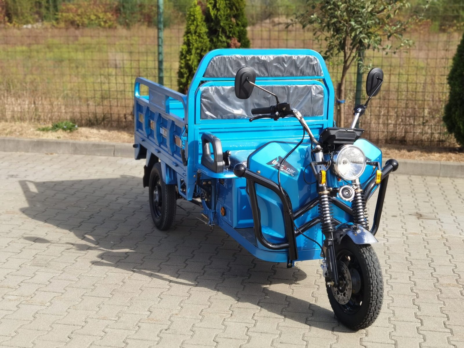 Triciclu electric 3000W Breckner MODEL-T cu permis 72V32Ah 45km/h TRANSPORT GRATUIT - imagine 10