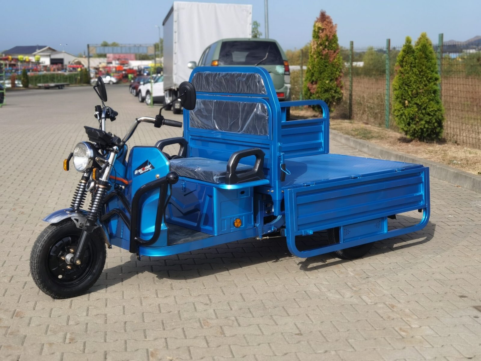 Triciclu electric 3000W Breckner MODEL-T cu permis 72V32Ah 45km/h TRANSPORT GRATUIT - imagine 4