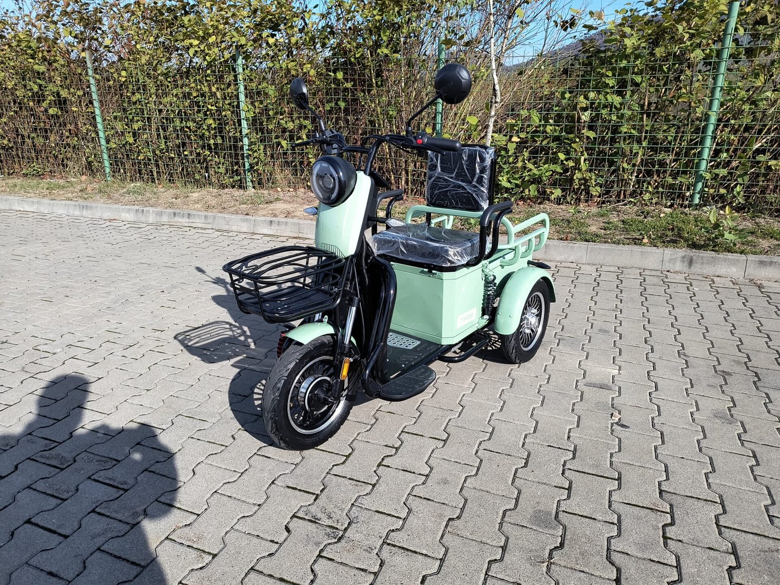 Triciclu electric 500W Thor NEO verde fara permis 48V20Ah 25km/h TRANSPORT GRATUIT - imagine 8