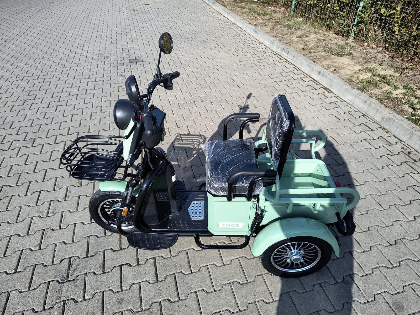 Triciclu electric 500W Thor NEO verde fara permis 48V20Ah 25km/h TRANSPORT GRATUIT - imagine 15