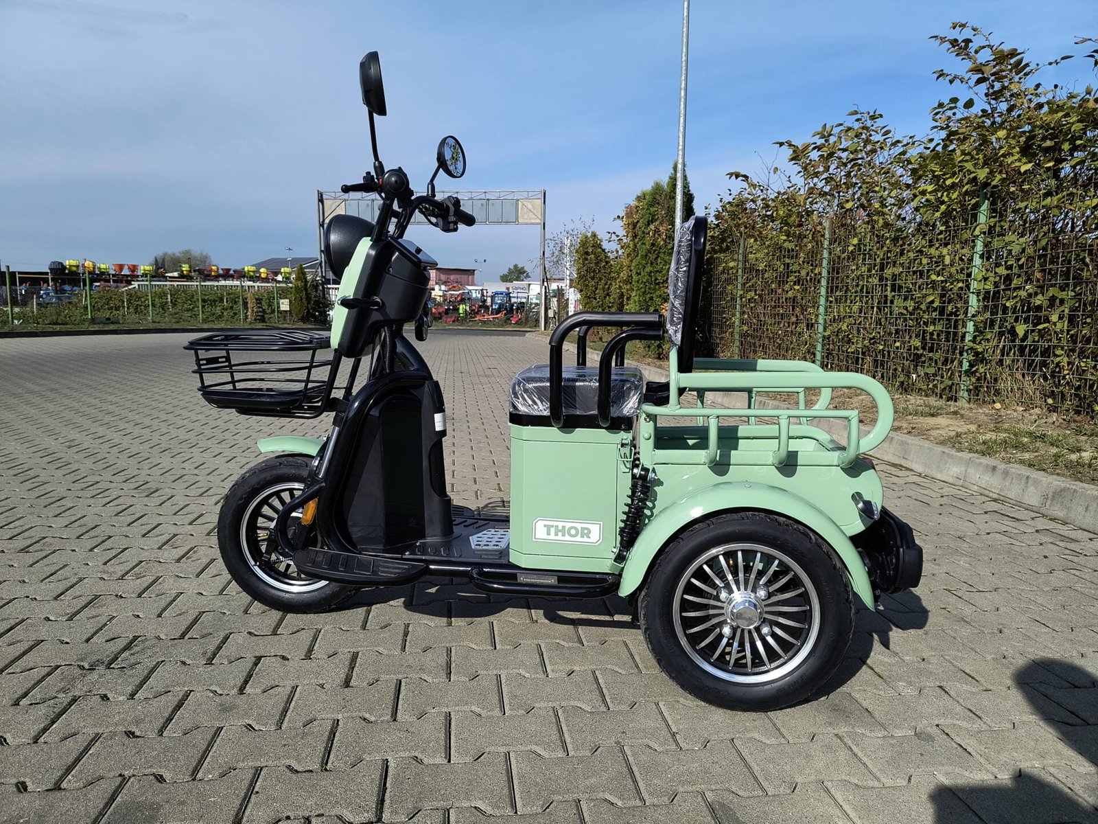 Triciclu electric 500W Thor NEO verde fara permis 48V20Ah 25km/h TRANSPORT GRATUIT - imagine 16