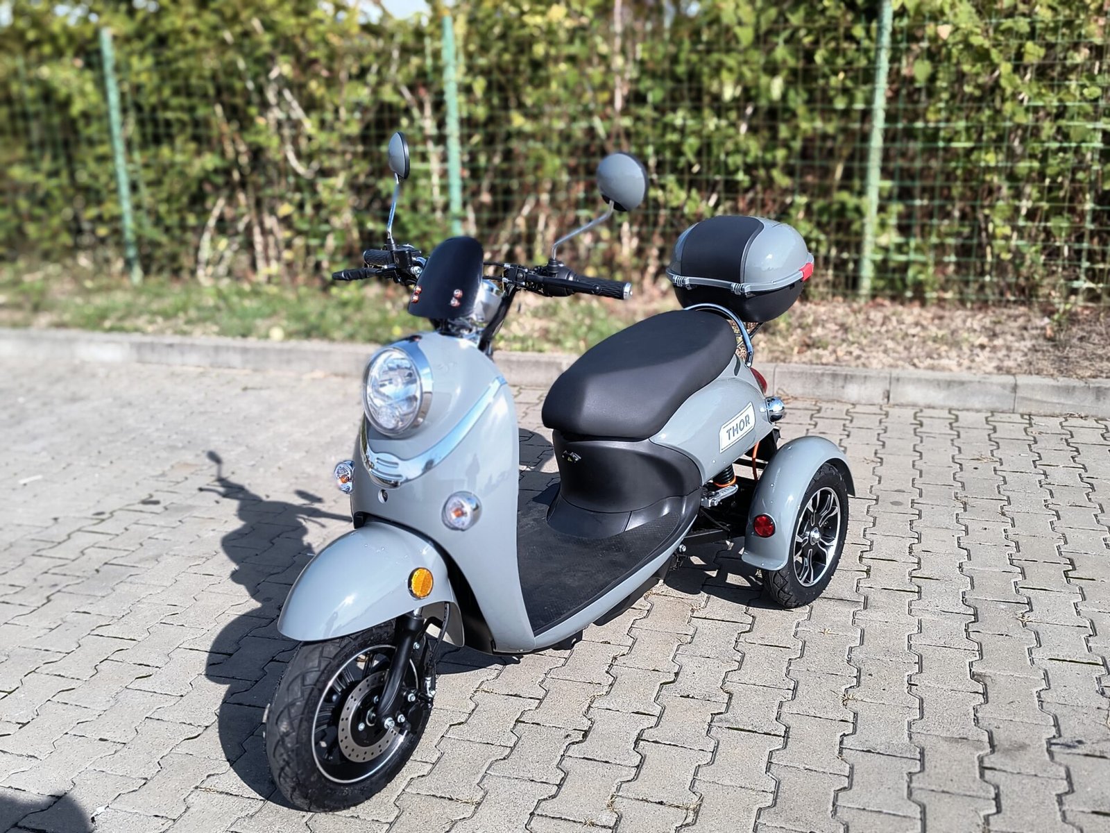 Triciclu electric 800W Thor Spyder gri fara permis 60V20Ah 25km/h TRANSPORT GRATUIT - imagine 3