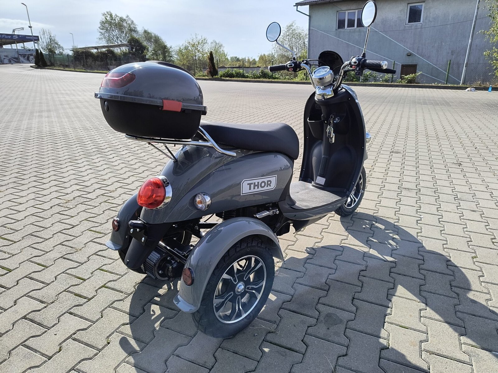 Triciclu electric 800W Thor Spyder gri fara permis 60V20Ah 25km/h TRANSPORT GRATUIT - imagine 9