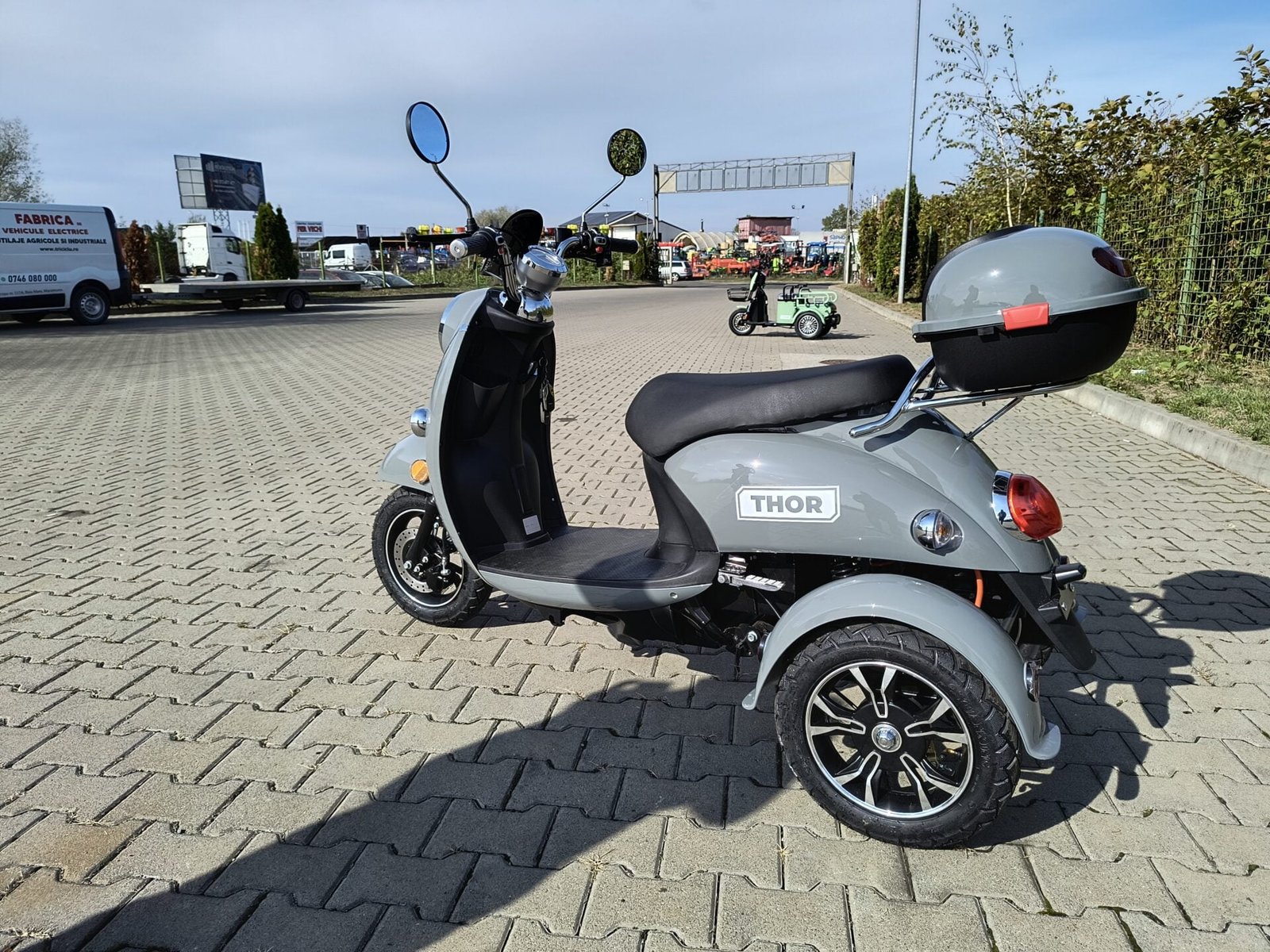 Triciclu electric 800W Thor Spyder gri fara permis 60V20Ah 25km/h TRANSPORT GRATUIT - imagine 19
