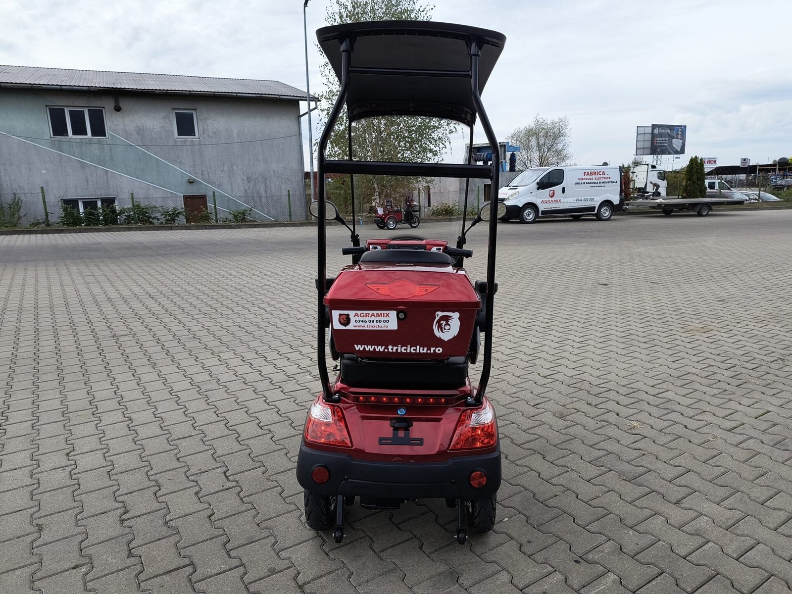Triciclu electric 800W Thor ECO ZONE visiniu fara permis 60V20Ah 25km/h TRANSPORT GRATUIT - imagine 14
