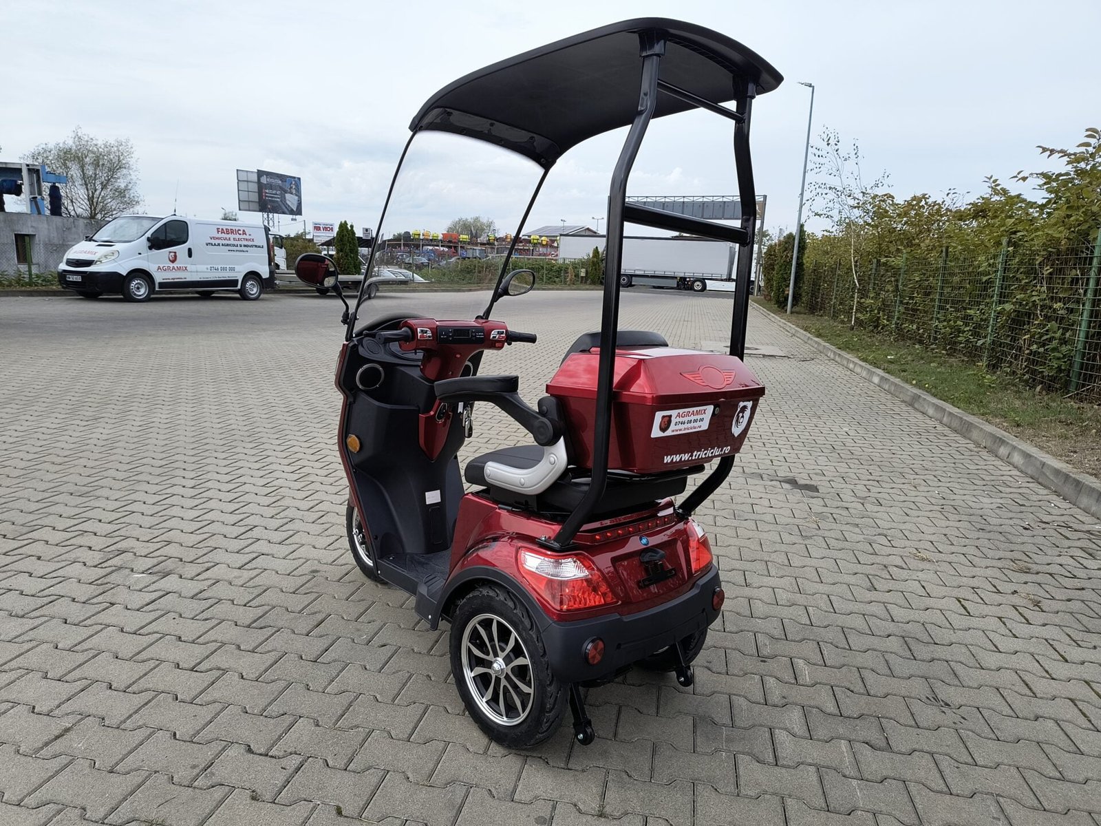 Triciclu electric 800W Thor ECO ZONE visiniu fara permis 60V20Ah 25km/h TRANSPORT GRATUIT - imagine 15