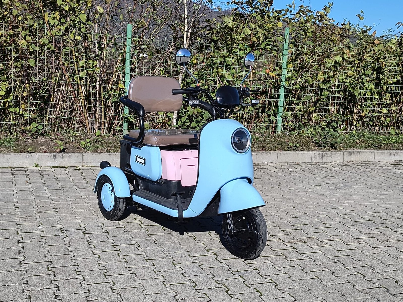 Triciclu electric 1000W Thor SLIDING fara permis 60V20Ah 25km/h TRANSPORT GRATUIT - imagine 4
