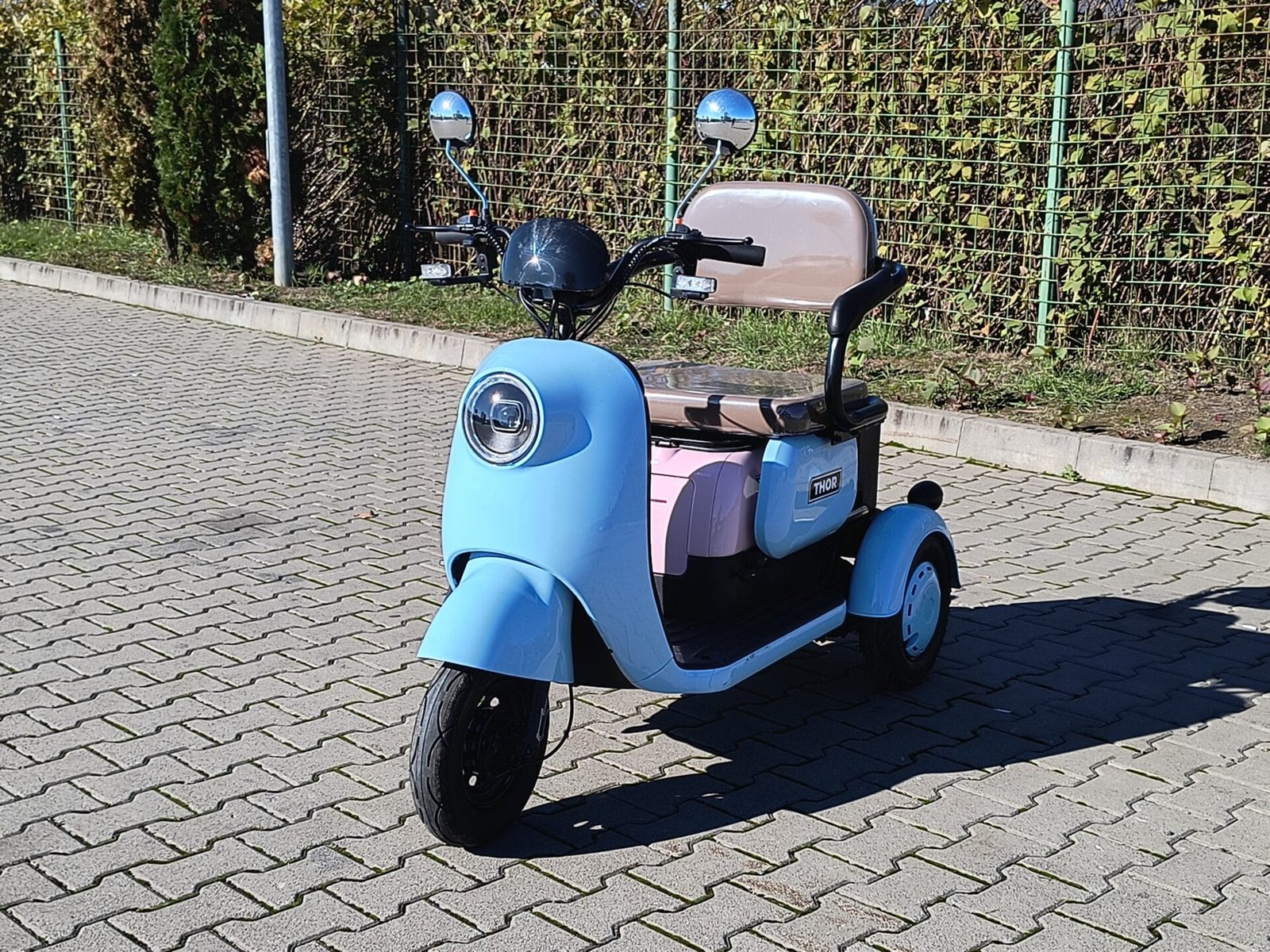 Triciclu electric 1000W Thor SLIDING fara permis 60V20Ah 25km/h TRANSPORT GRATUIT - imagine 5