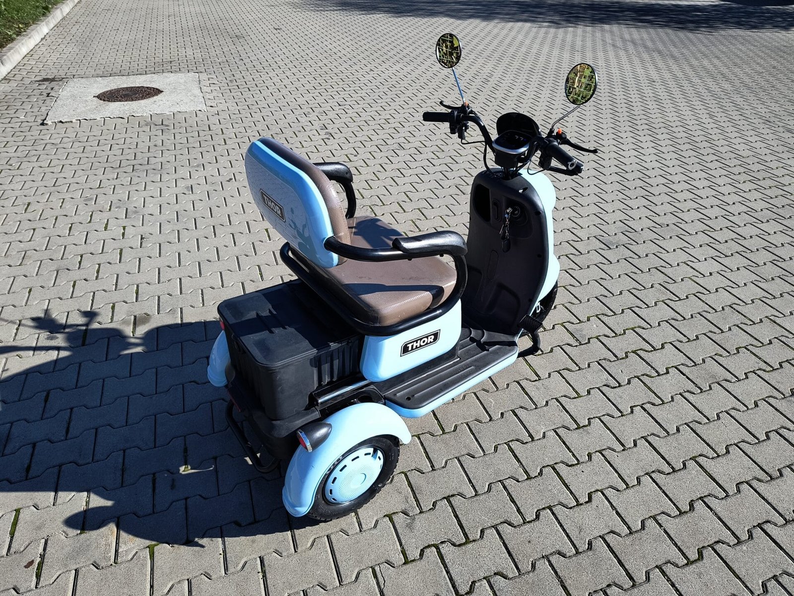 Triciclu electric 1000W Thor SLIDING fara permis 60V20Ah 25km/h TRANSPORT GRATUIT - imagine 11