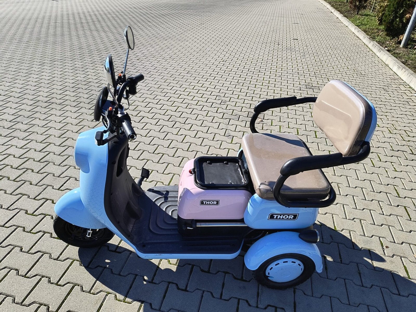 Triciclu electric 1000W Thor SLIDING fara permis 60V20Ah 25km/h TRANSPORT GRATUIT - imagine 17